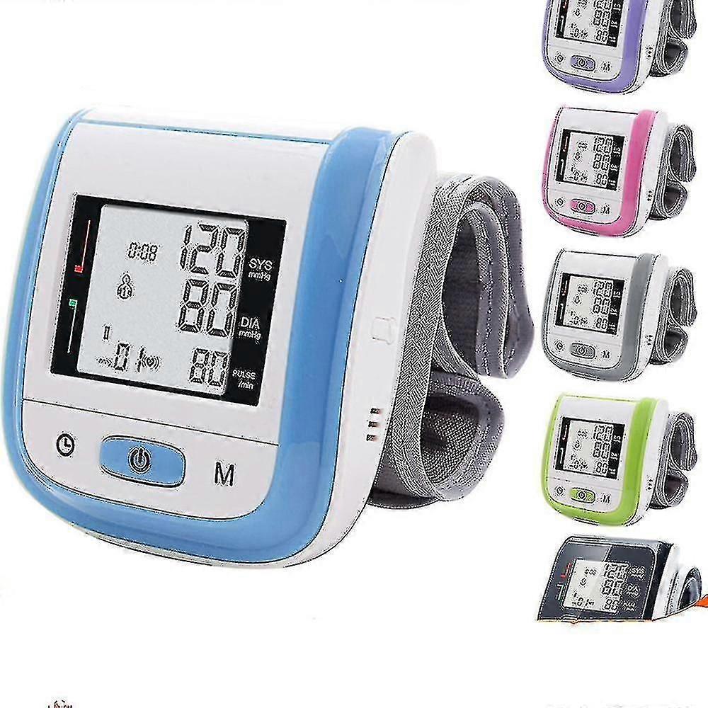 Automatic Wrist Digital Blood Pressure Monitor Digital Lcd Sphgmomanometer Heart Beat Rate Pulse Meter