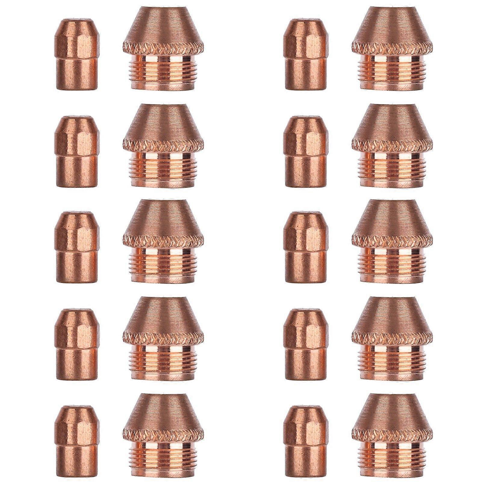 10 Set Plasma Cutter Consumables Electrode Tip Kit Nozzle Torch Accessories TZ-100