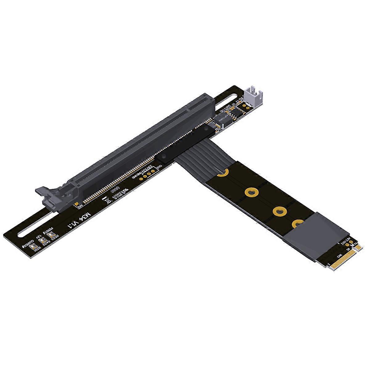 PCIe X4 4.0 M.2 NVMe to X16 Riser Adapter