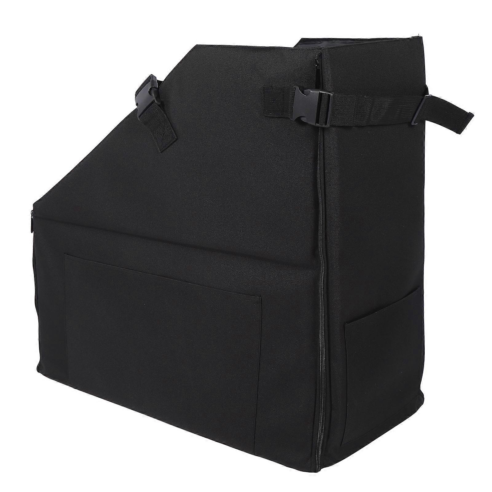 Folding Cycle Case Foldable Water Resistant Thickened Oxford Cloth Folding Cycle Carry Case for Travel with Dust Cover and Black Handle 