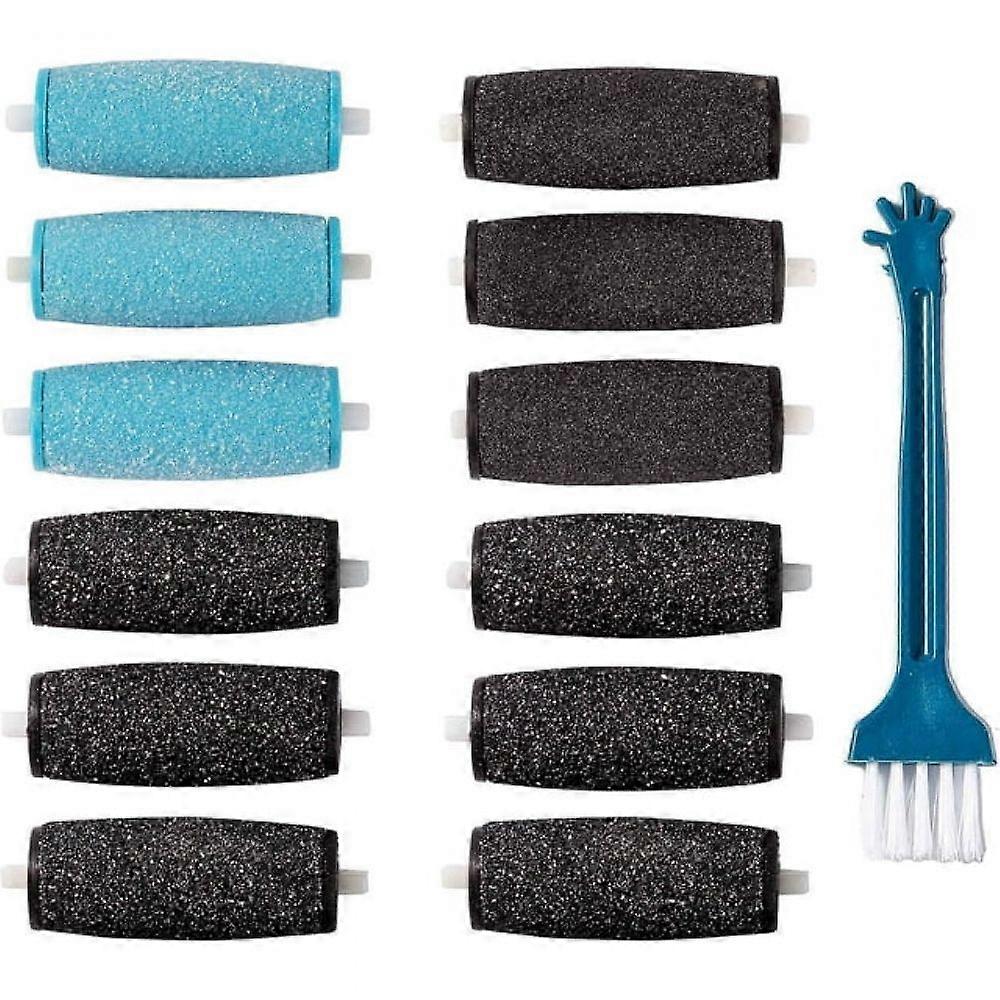 12Pcs Perfect Refills for Amope Pedi Replacement - 6 Coarse Blue/Gray Buffing Rollers(Model 336)
