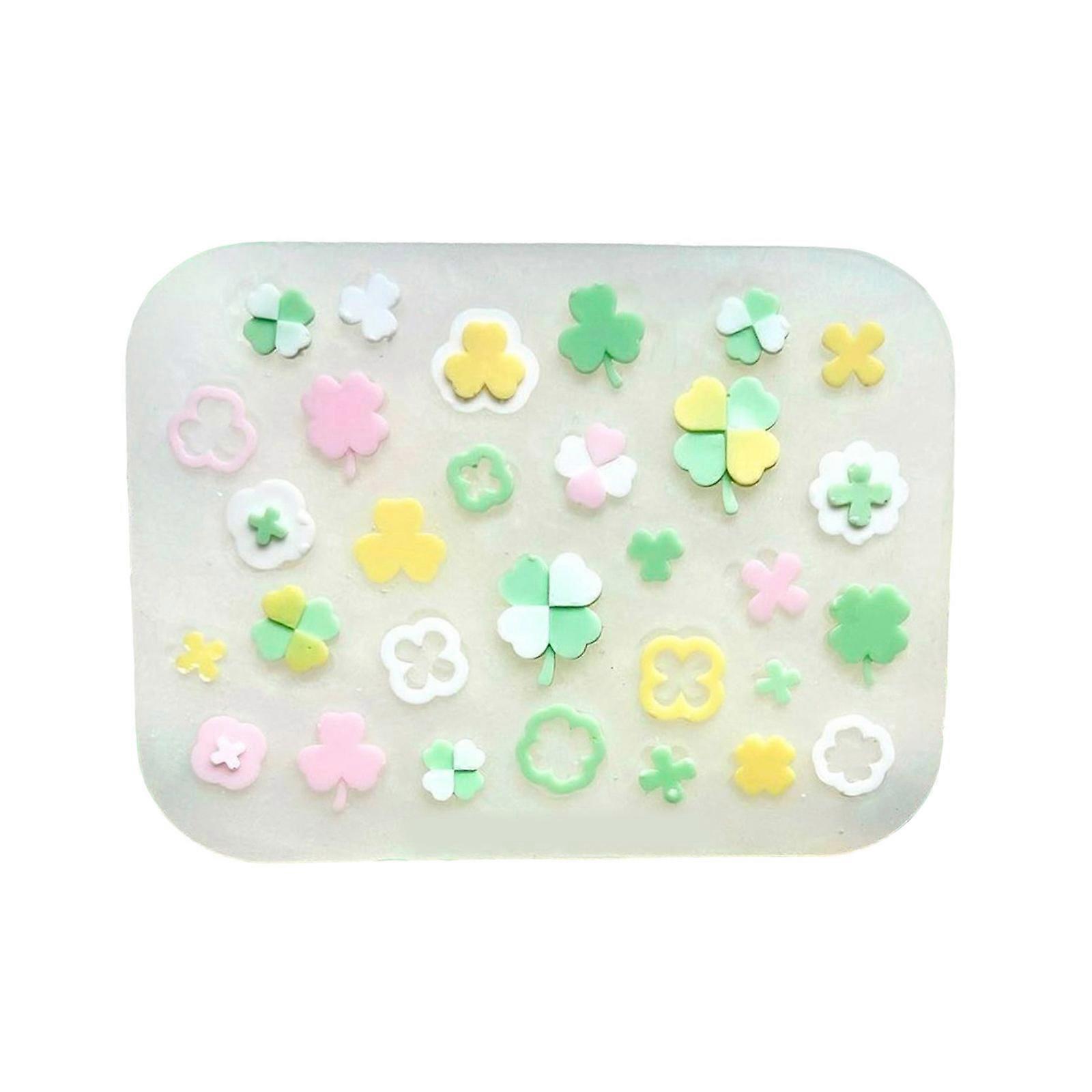 Silicone Clovers and Chocolate Mould Set Sturdy and Flexible for Baking and Decorating Cakes and Sweets Decoration