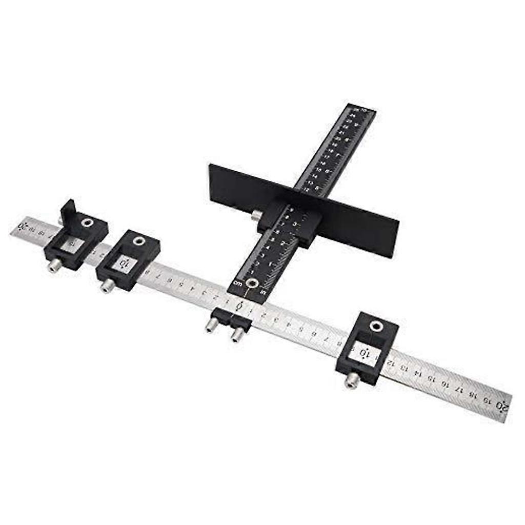 Adjustable Punch Locator Drill Template Guide Wood Drilling Dowelling Guide Cabinet Hardware Jig Drill Guide