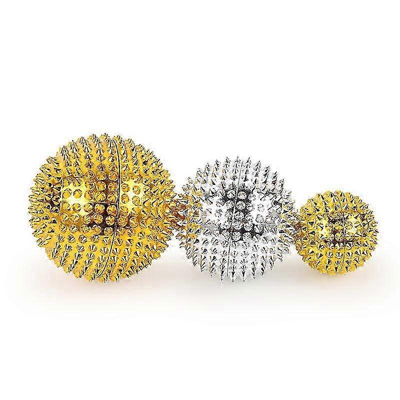 3-Pack Hand Massage Balls, Trigger Point Relief, Hedgehog Training Balls
