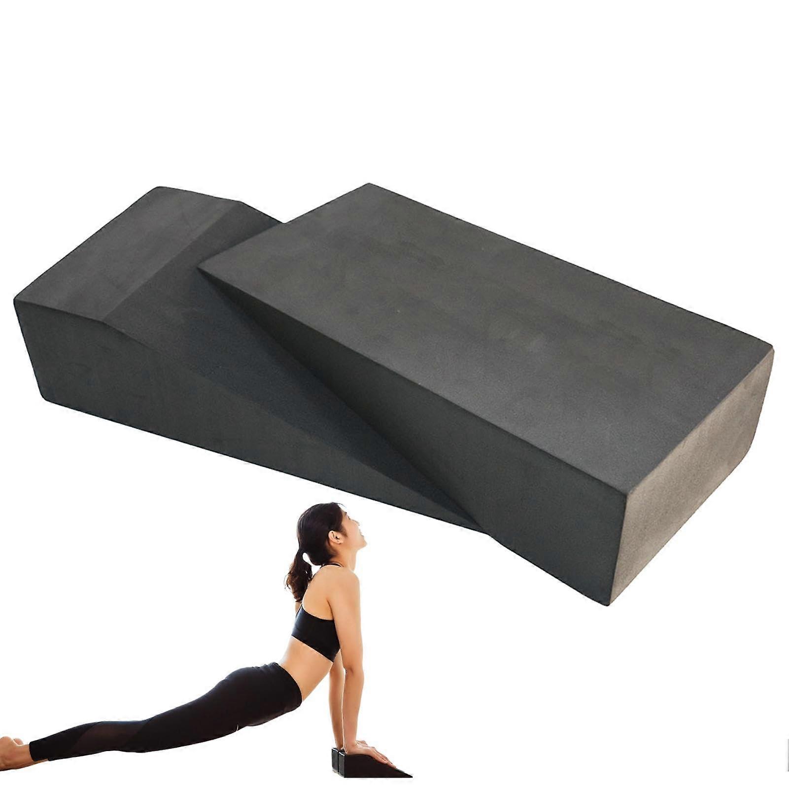 Yoga Foam Wedge Blocks, 2 Pieces, Soft EVA Foam, Calf Stretcher, Squat Wedge For Feet And Pilates
