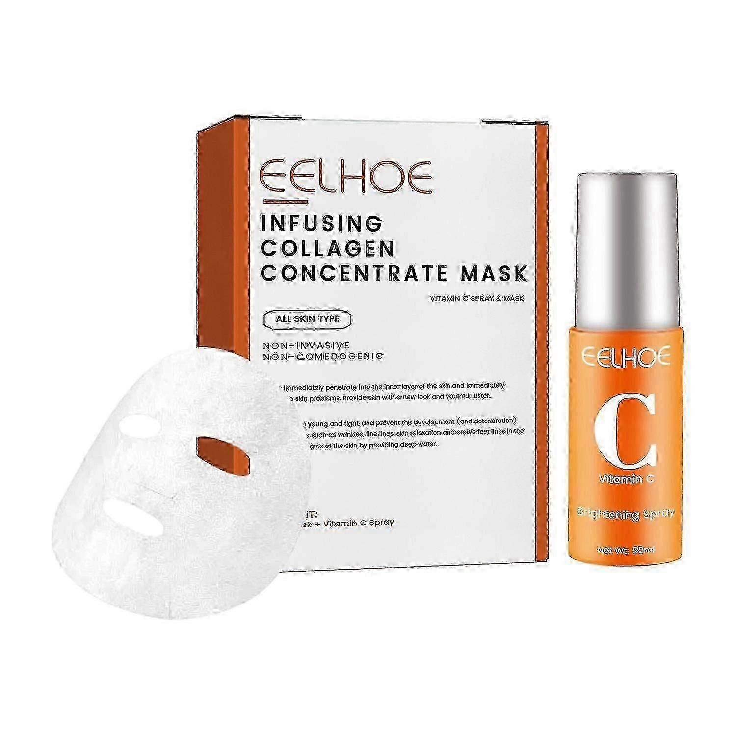 EELHOE Collagen Anti-Aging Mask Spray Dull Brightening And Firming Skin Anti-Aging Moisturizing Mask