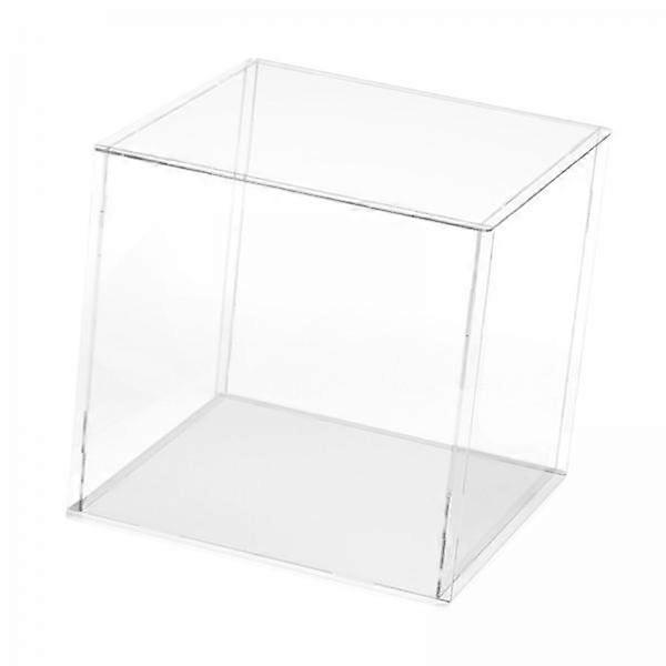6x Acrylic Storage Box for Displaying Models and Dolls, Stackable Clear