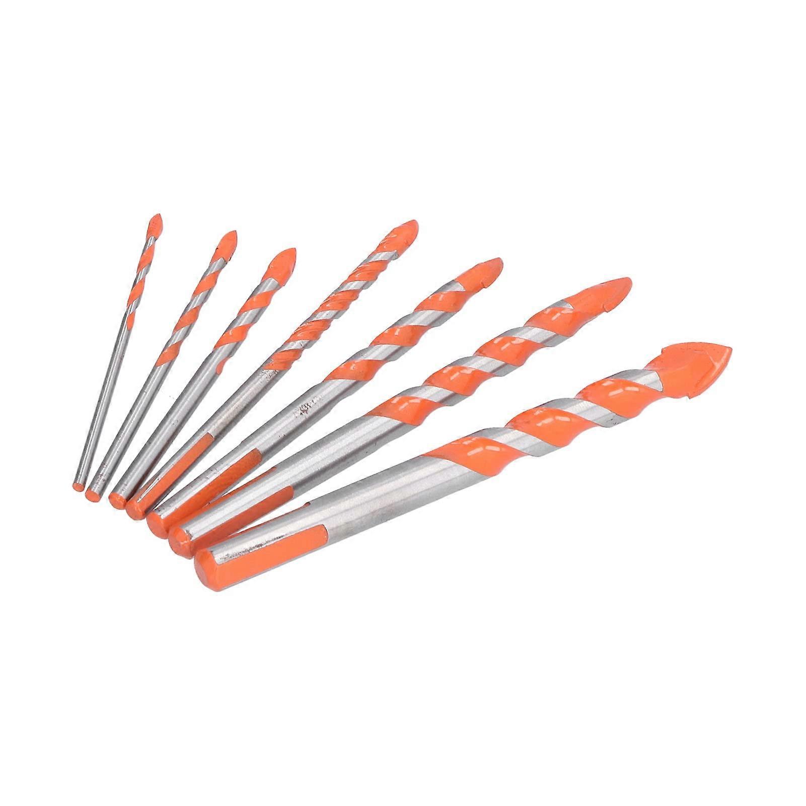 Carbide Triangle Drill Bit Set with Storage Case for Ceramic Marble Wall Openings, Various Sizes and Specifications