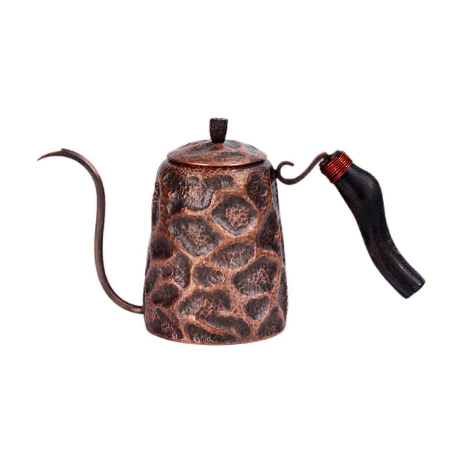 Copper Pour Oven Coffee Kettle - Gooseneck Kettle Suitable for Home Cafe and Kitchen Use