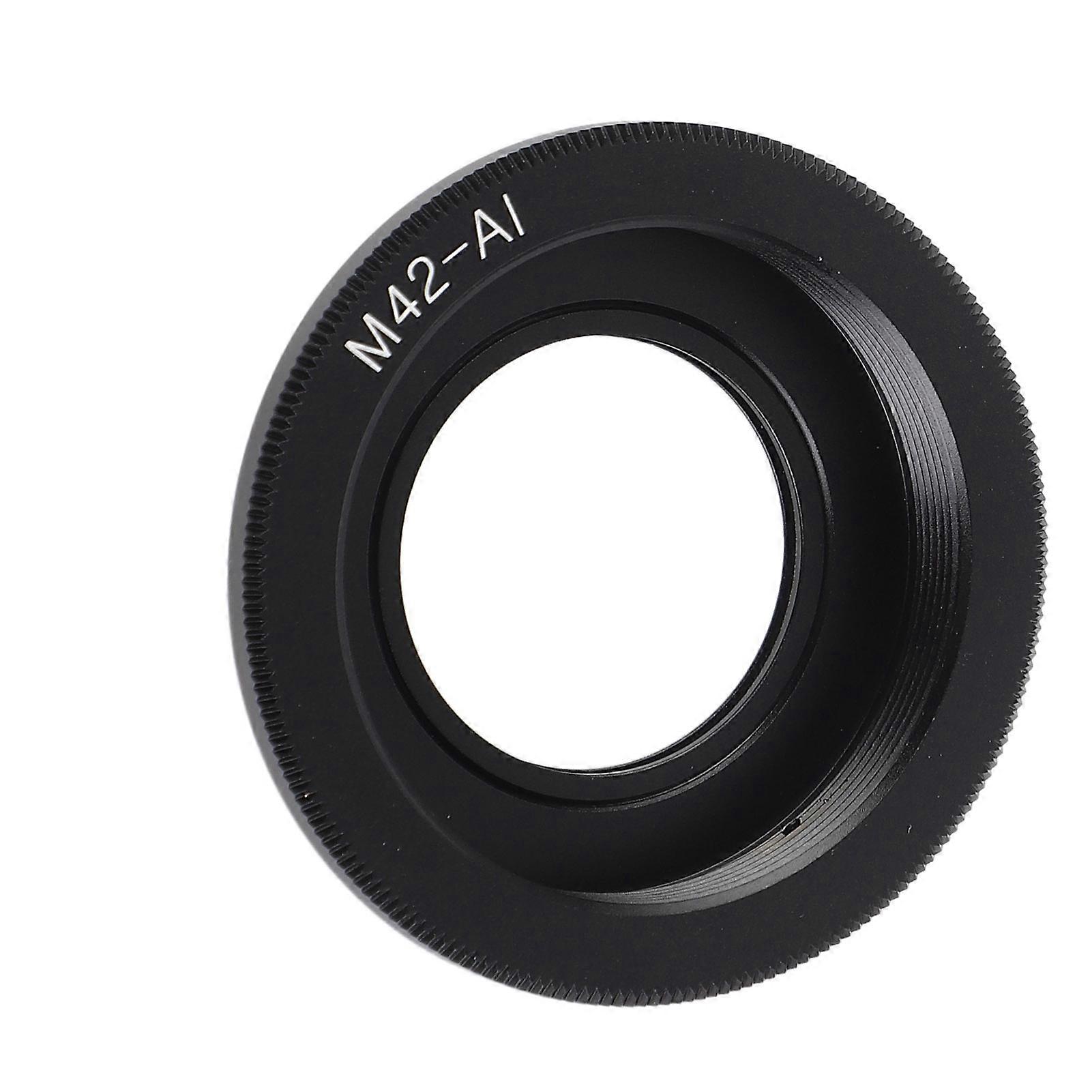 Alloy Manual Focus Lens Adapter Ring for M42 to AI Mount Cameras - Precise Fit