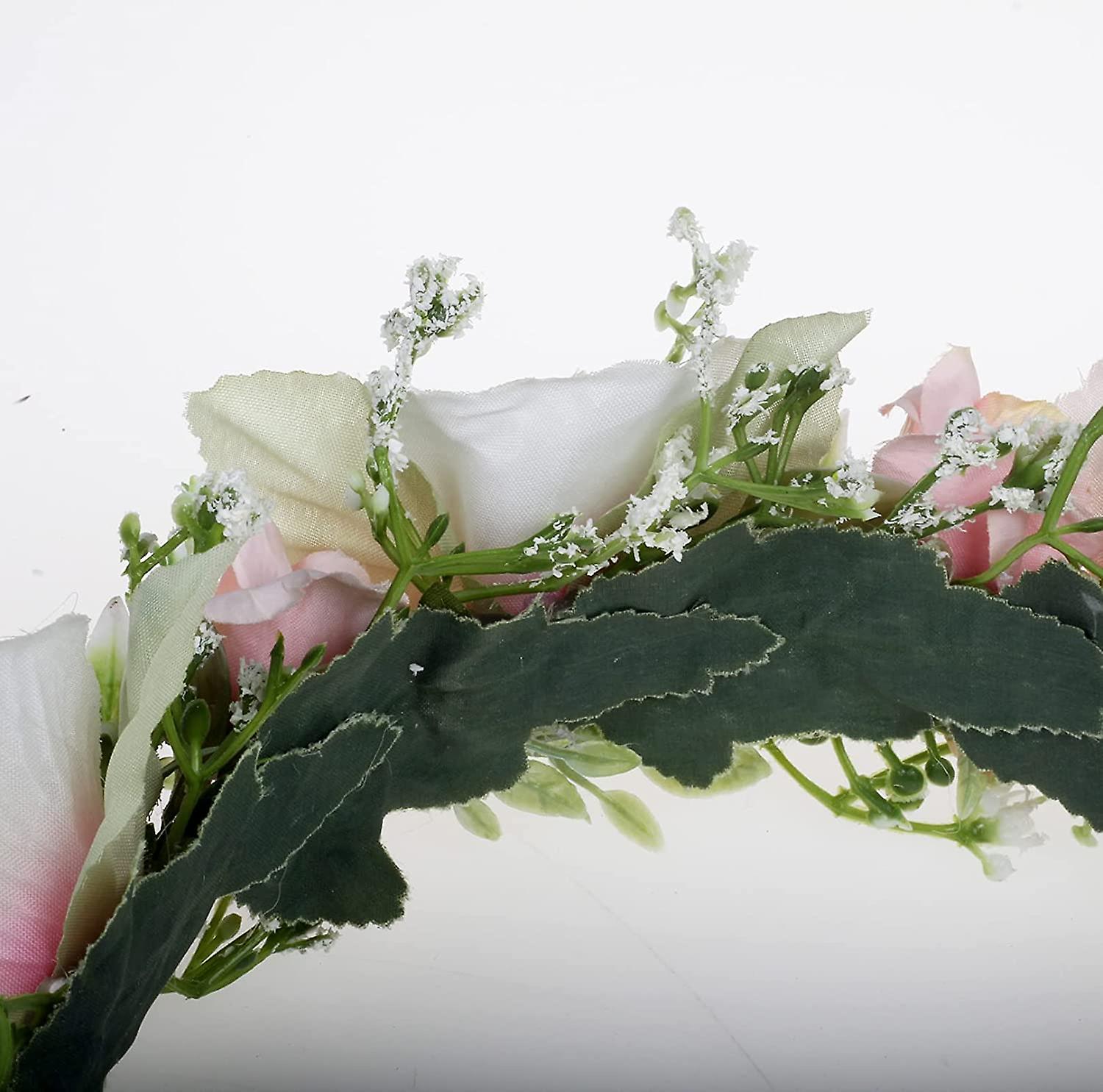 MARIAGE FLORAL COURONNE Cheveux Guirlande Tête Couronne Fleur Diadème