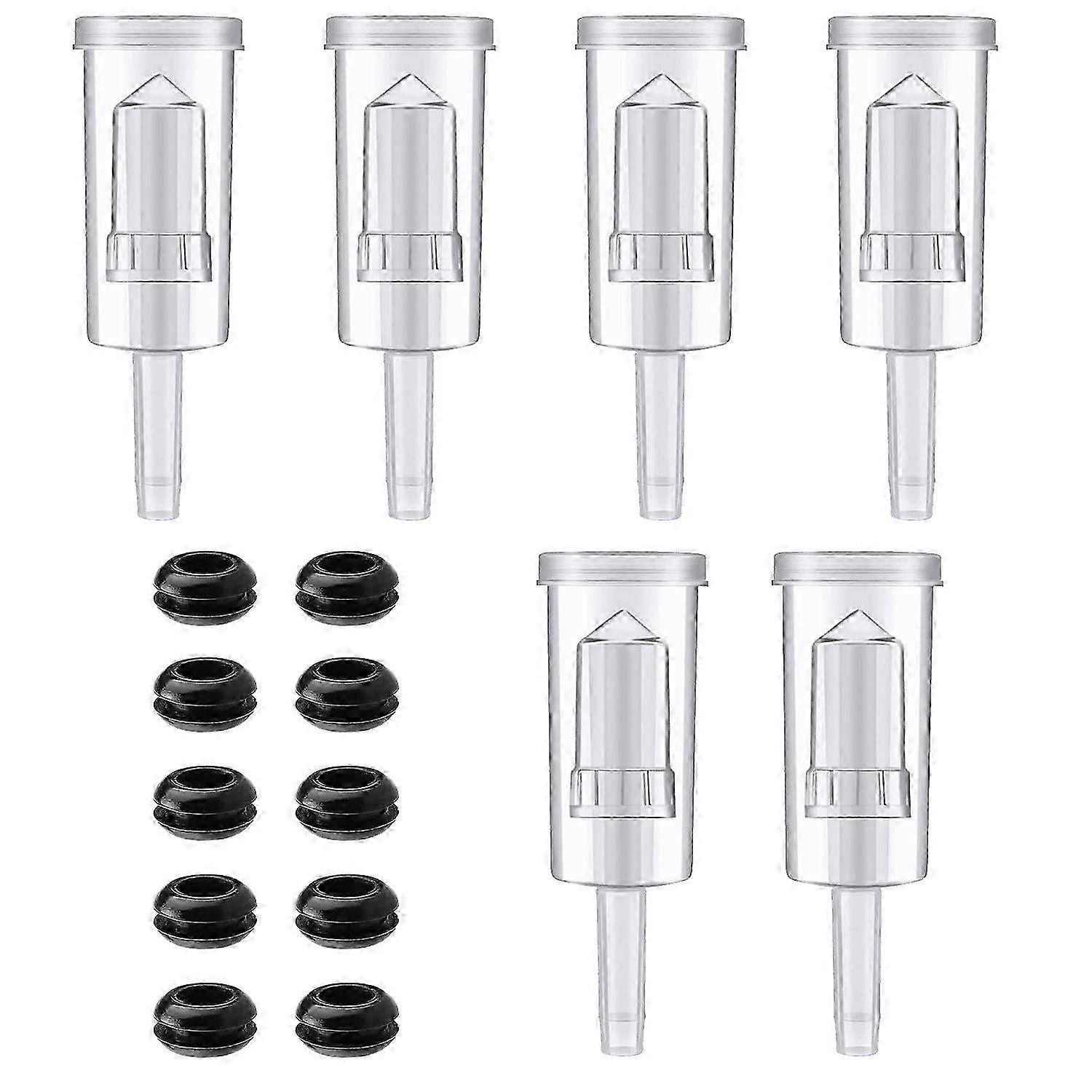 Airlock Set 10 Pcs Silicone Grommets and 6 Pcs Airlock for Preserving, Brewing,Making Wine,Fermenti