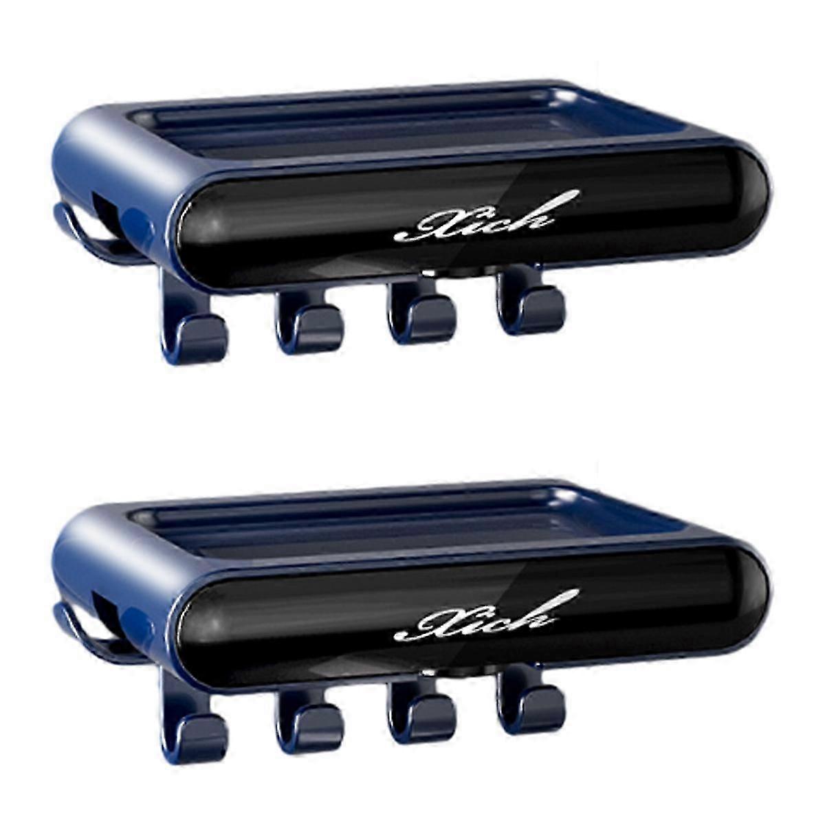 Waterproof Shower Soap Holder with Hooks - Style3771