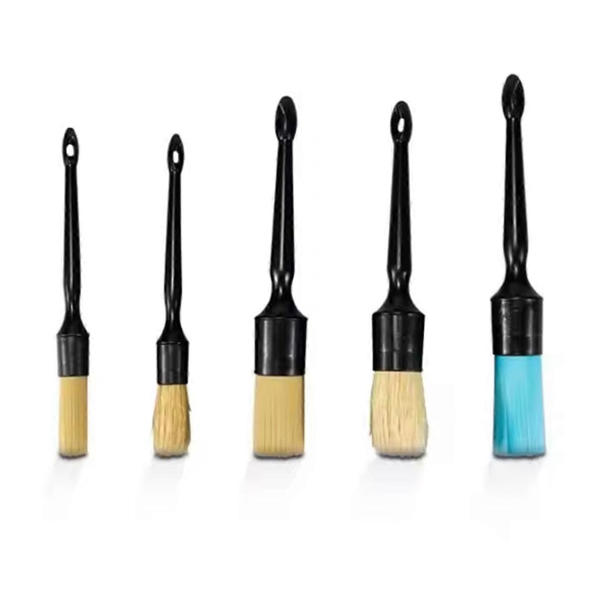 Car Brushes, Car Detailing Brush Set Air Vent Dashboard Cleaning Brush 5Pcs Set