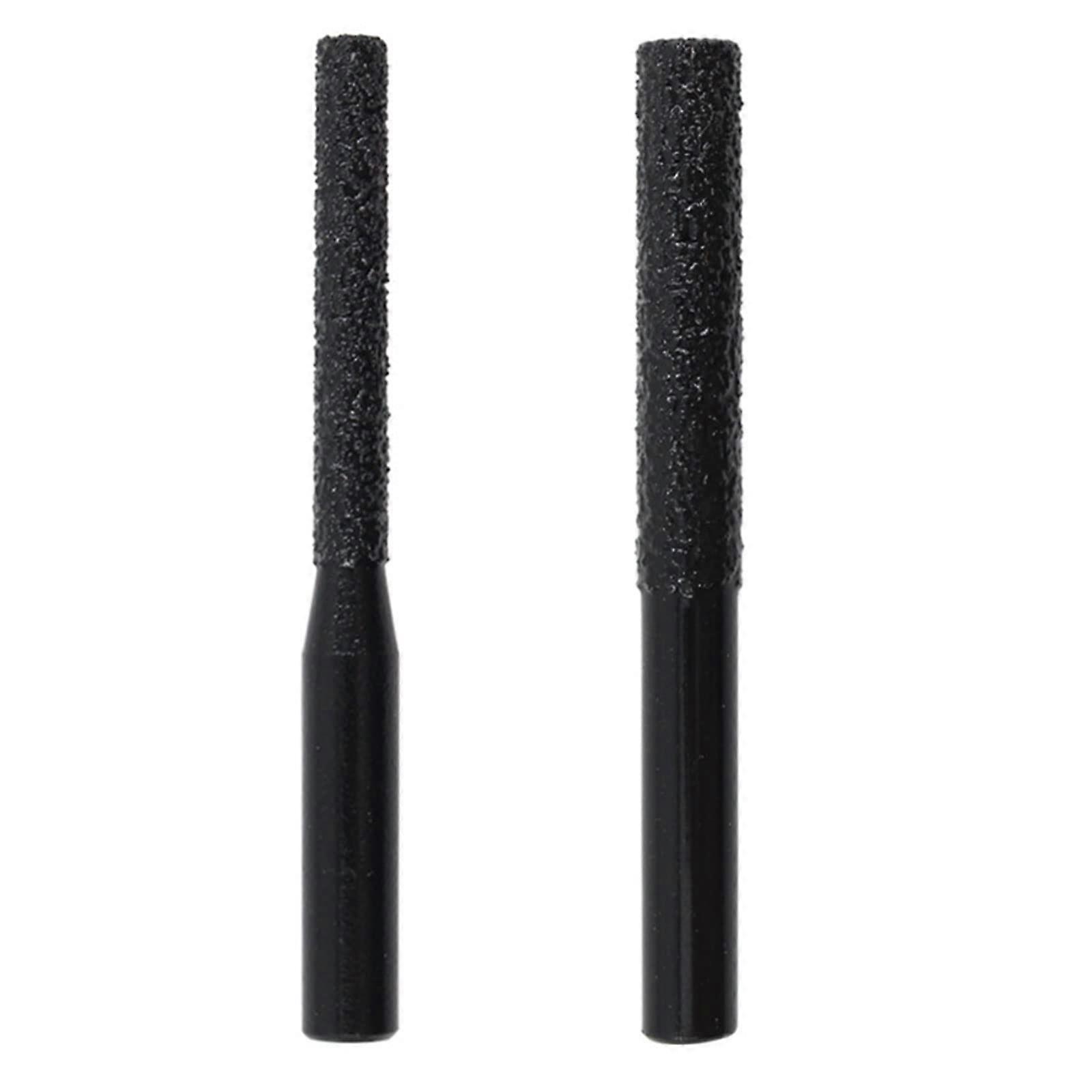 2x 6 35 mm shaft with rhinestone router bits black straight shank cutter for quartz stone marble granite tiles