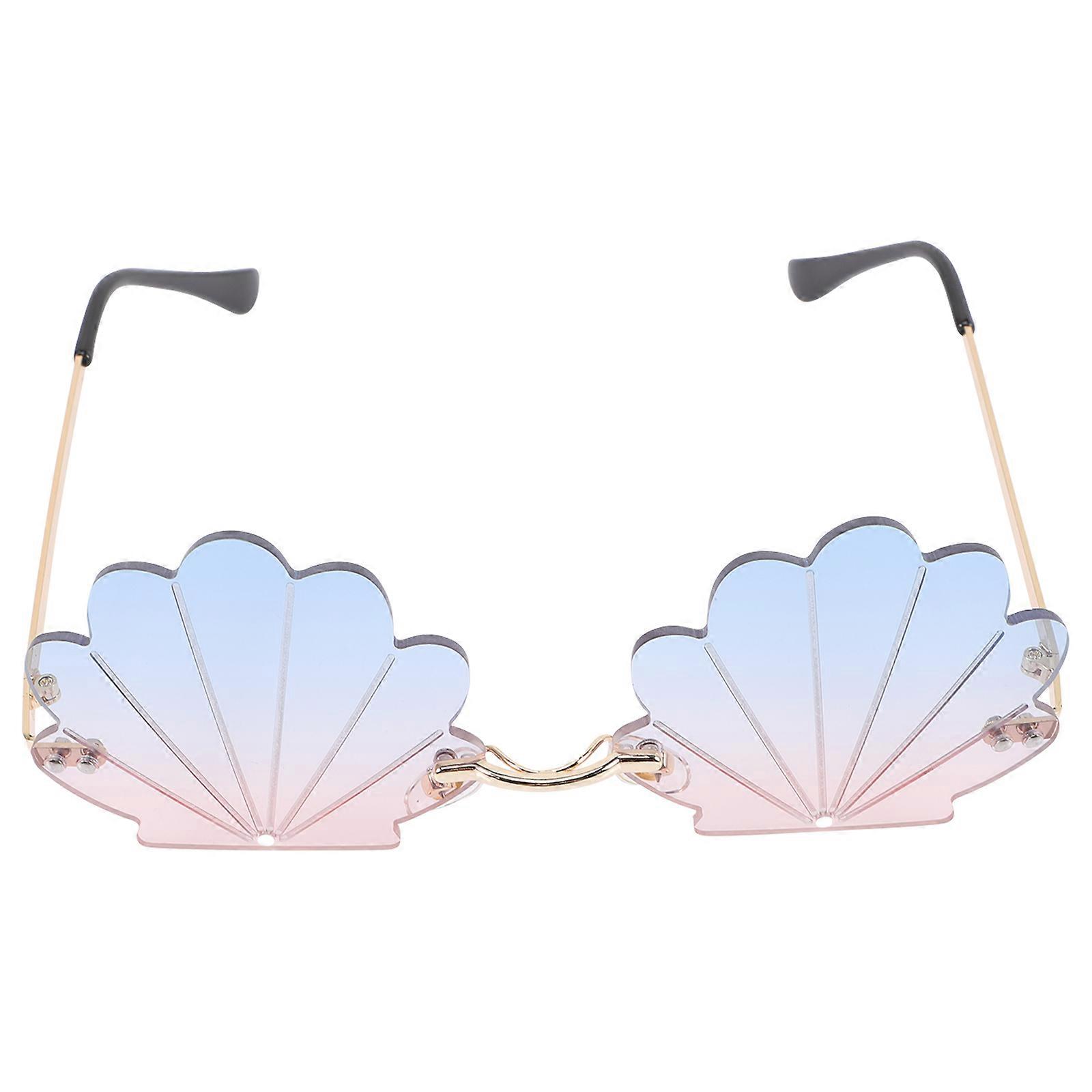 Here's a refined and appealing product title and description for your **Frameless Seashell Sunglasses**, tailored to highlight their unique features