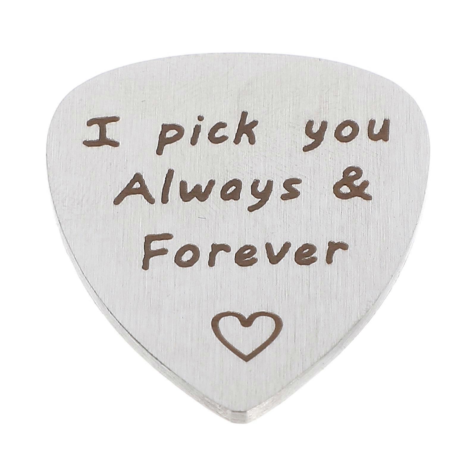 Performance Oriented Guitar Pick with Unique Lettering and Strong Build