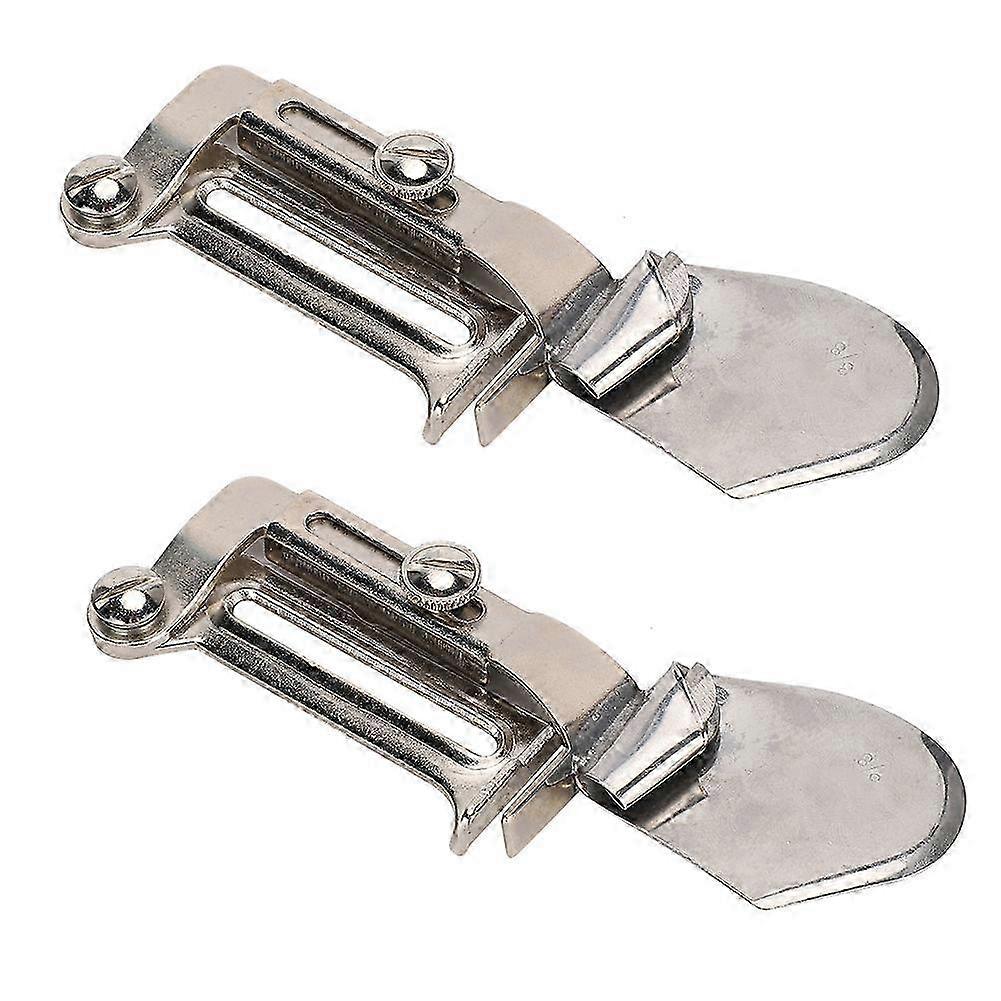 2Pcs Sewing Machine Binder Lockstitch Hem Folder Attachment A11 3/8"(1cm)