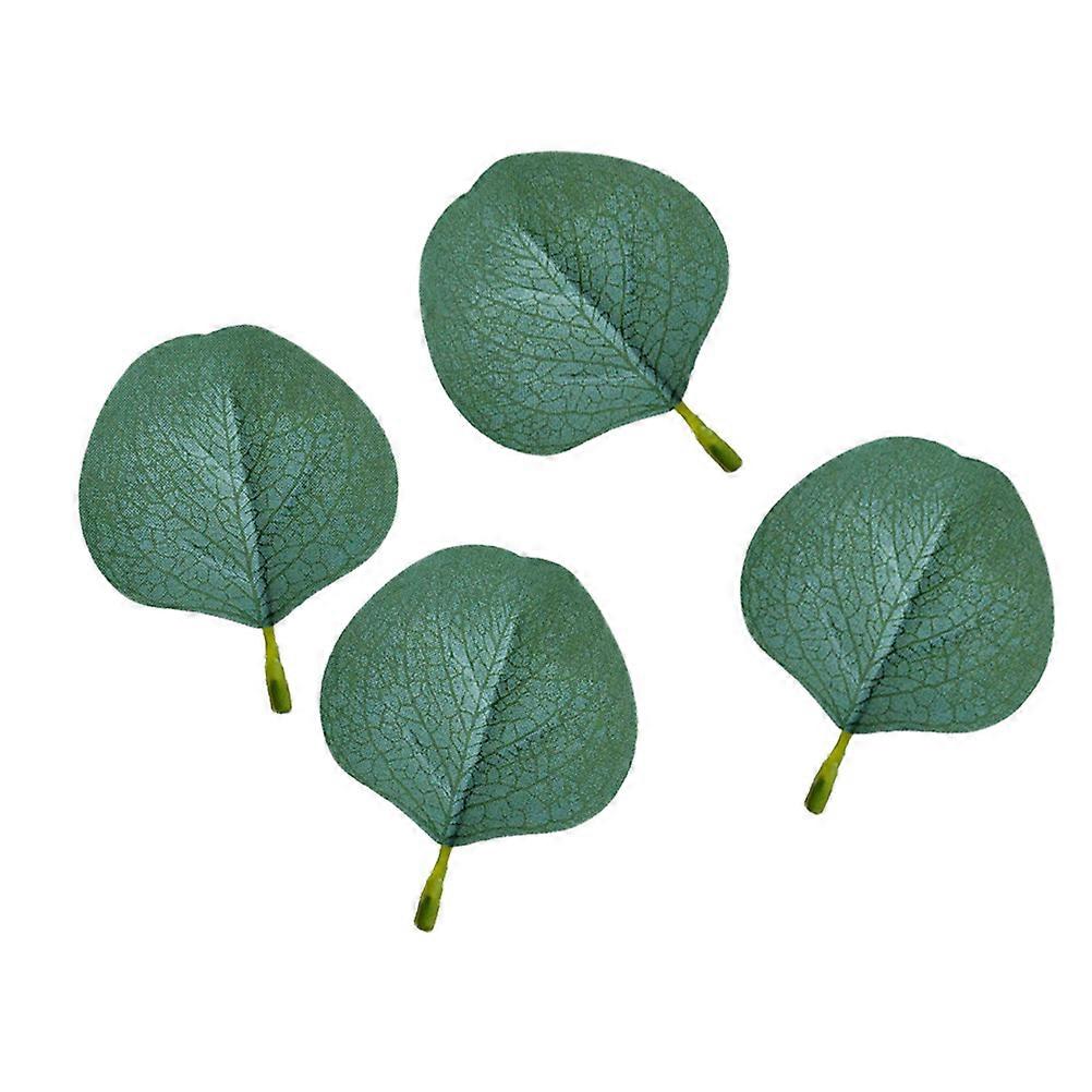 Artificial Eucalyptus Leaf Decoration Greenery Decor Birthday Parties 5.5x7x0.1cm 100Pcs