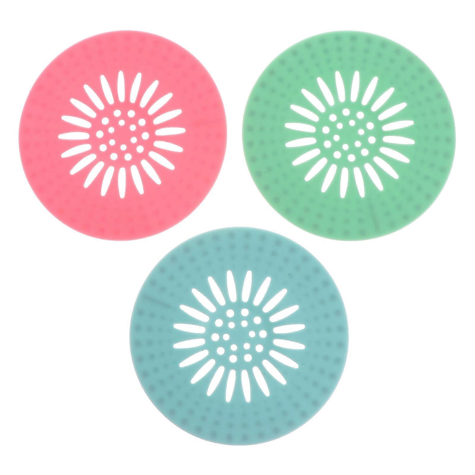 Kitchen Sink Plug Replacement Silicone Sink Cover Bathroom Shape Cockroach Blocking 3Pcs