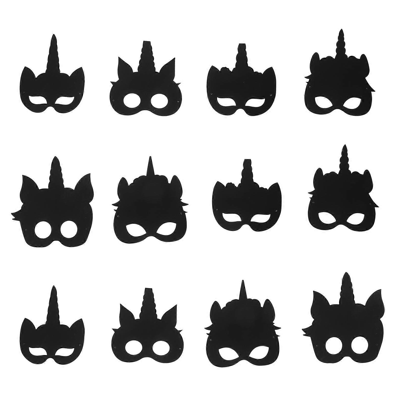 Unicorn Scratch Mask Kit – DIY Craft for Halloween, Birthdays & Family Fun – Unique Scratch