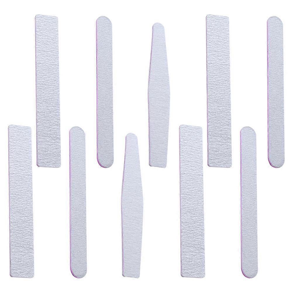 Double Sided Nail Buffer Board Professional Nail Tools False Nails Glue Removal 10Pcs