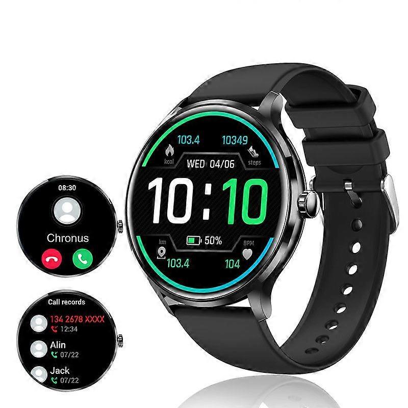Chronus Smart Watch 1.39"TFT Full Touch Bluetooth5.2 IP67 Men Women iPhone Android Black