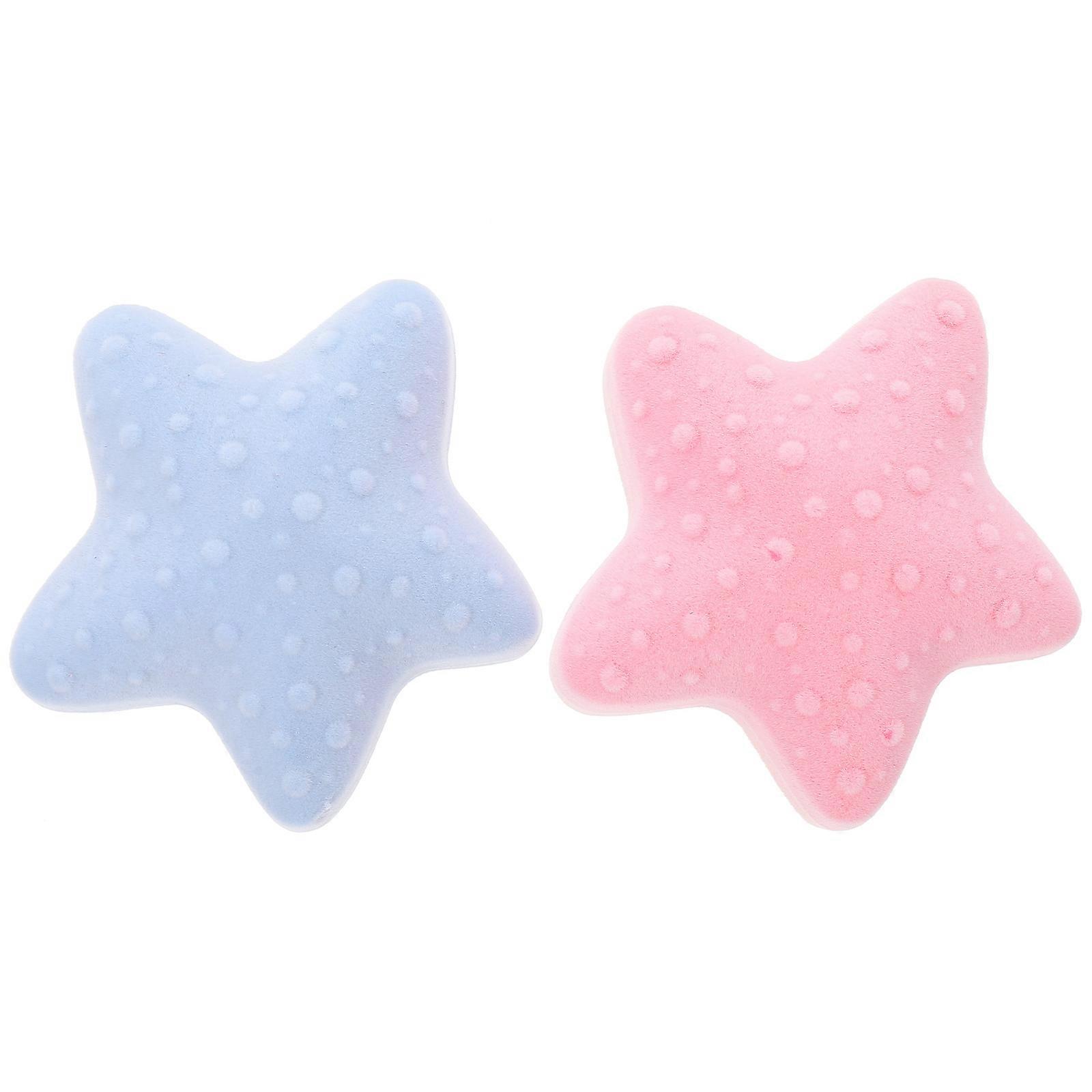 Ring Display Case Jewelry Holders Shape Pink Storage Protection from Scratching 2Pcs