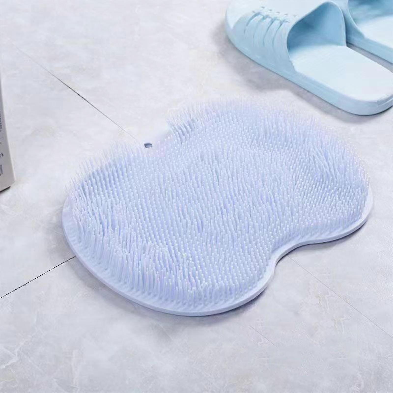 Tampon dorsal en silicone exfoliant et massant pour le nettoyage du bain et de la douche