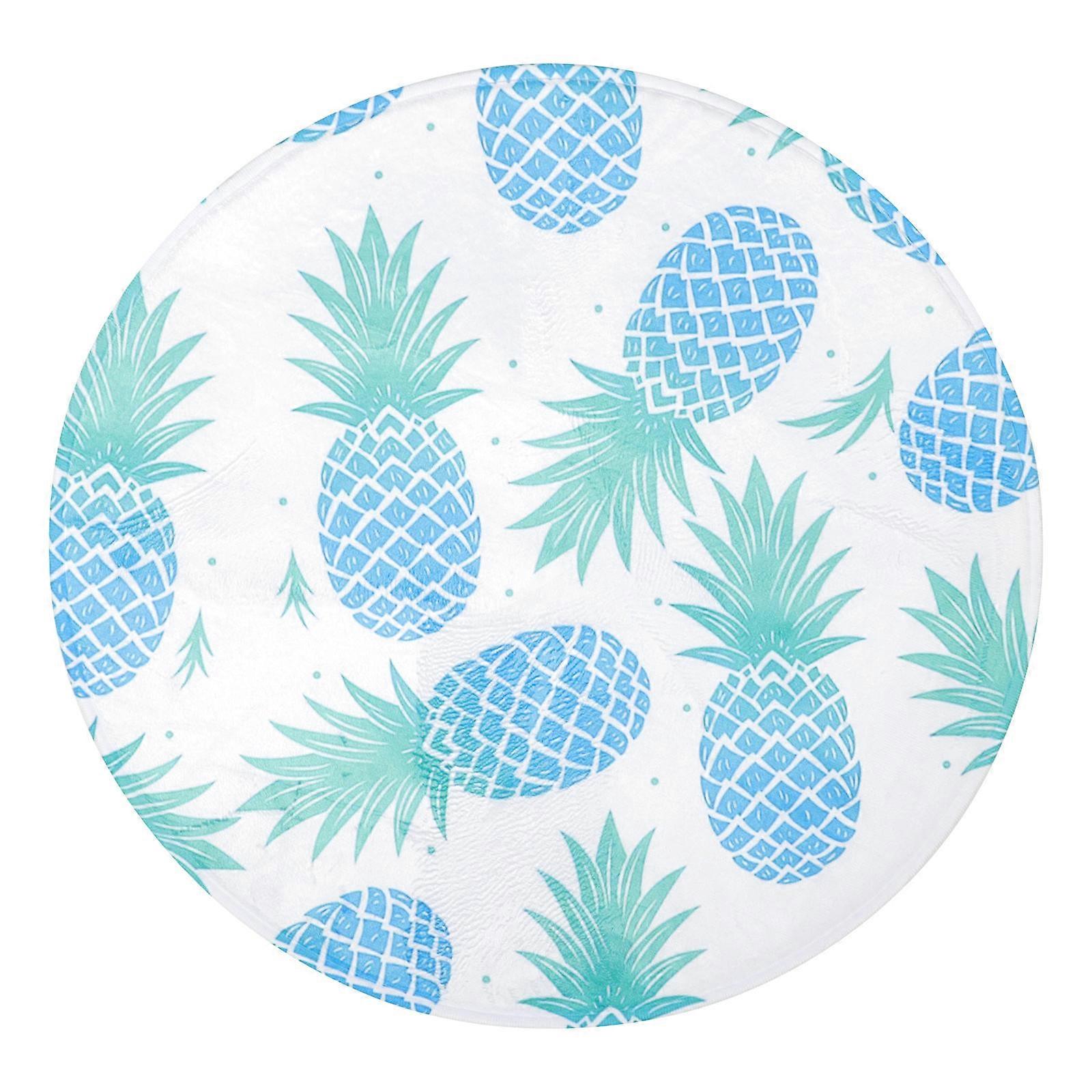 Floor Protector Mat Computer Desk Area Thicken Polyester Round 58x58cm Wear Resistant 1 Sheet