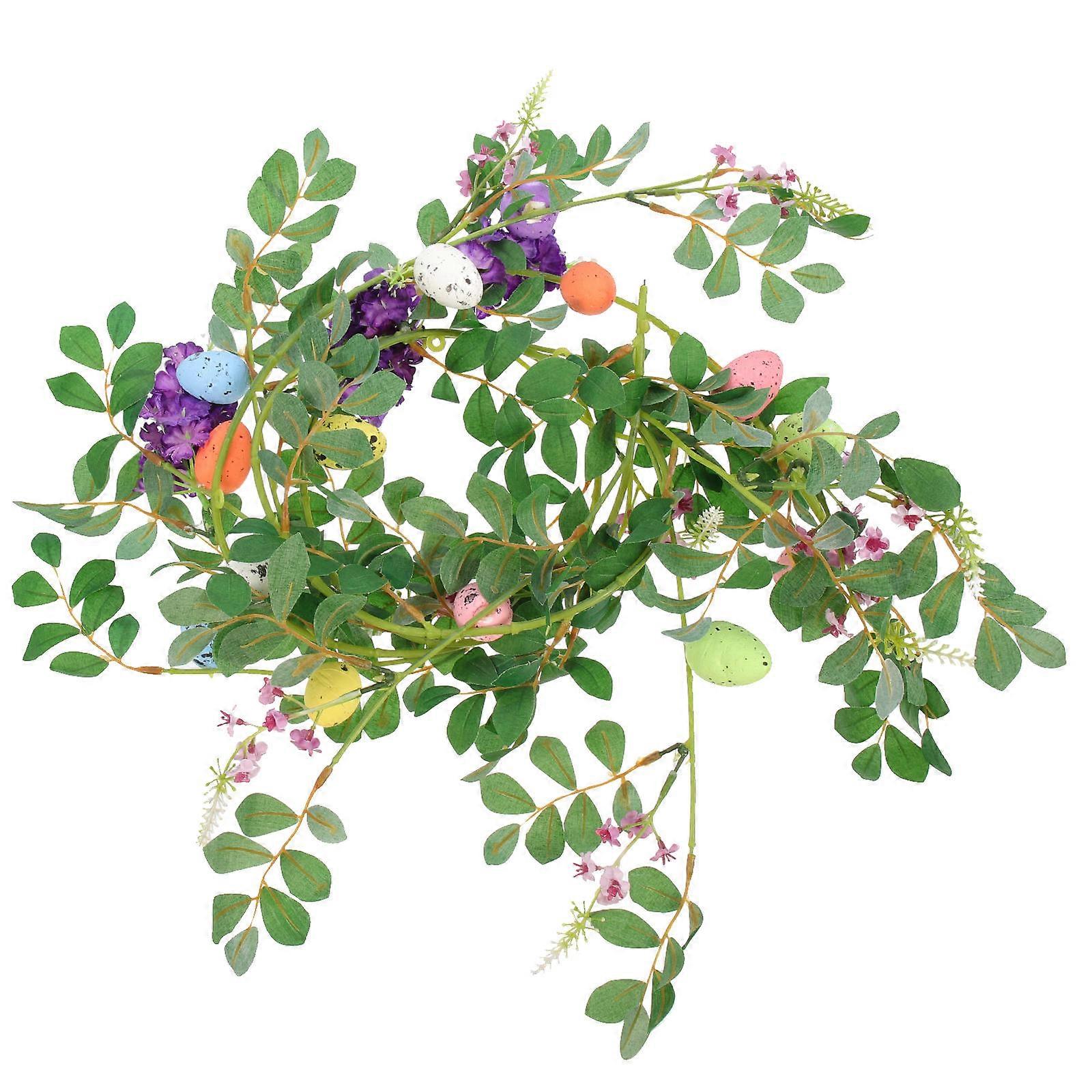 Spring Garland For Decorating Easter Garland Foams Material Wall Decor 72.8 Inches 1Pack