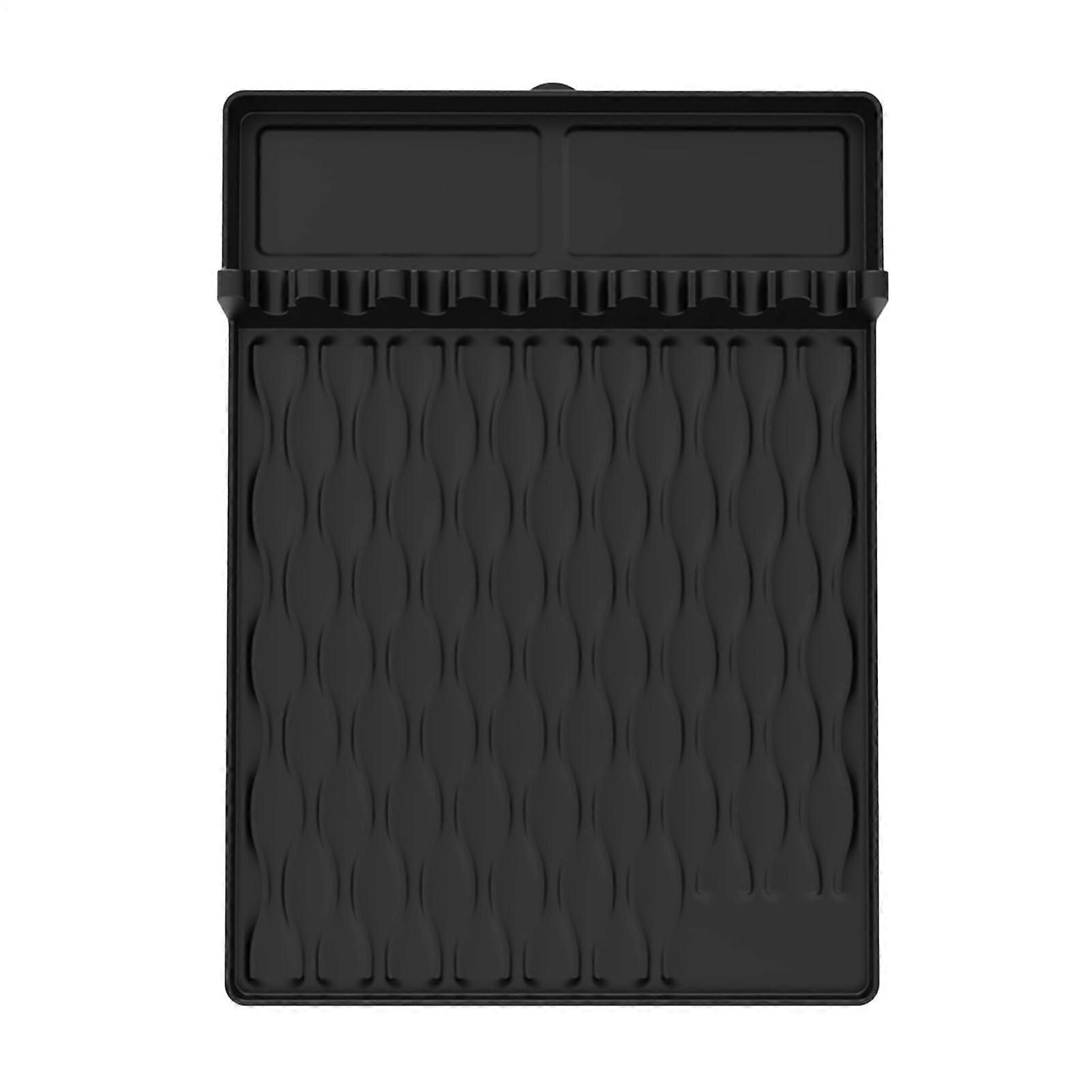 Grill side rest mat – silicone grill tool mat, grill container, silicone spatula holder, for kitchen, cooking and countertop accessory set