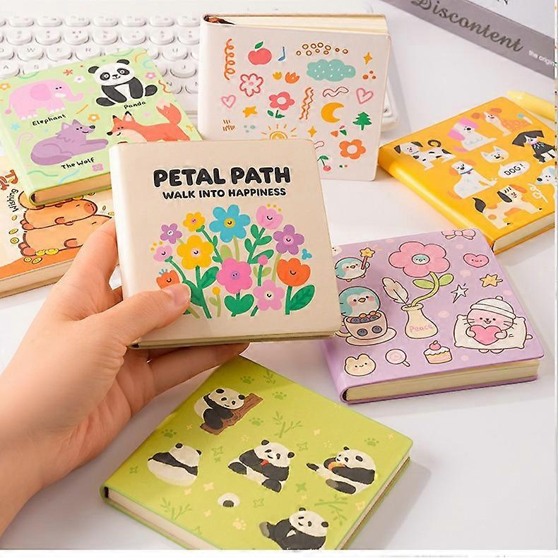 Thickened high-value square pocket book cute portable account book animal student note book style multi-book