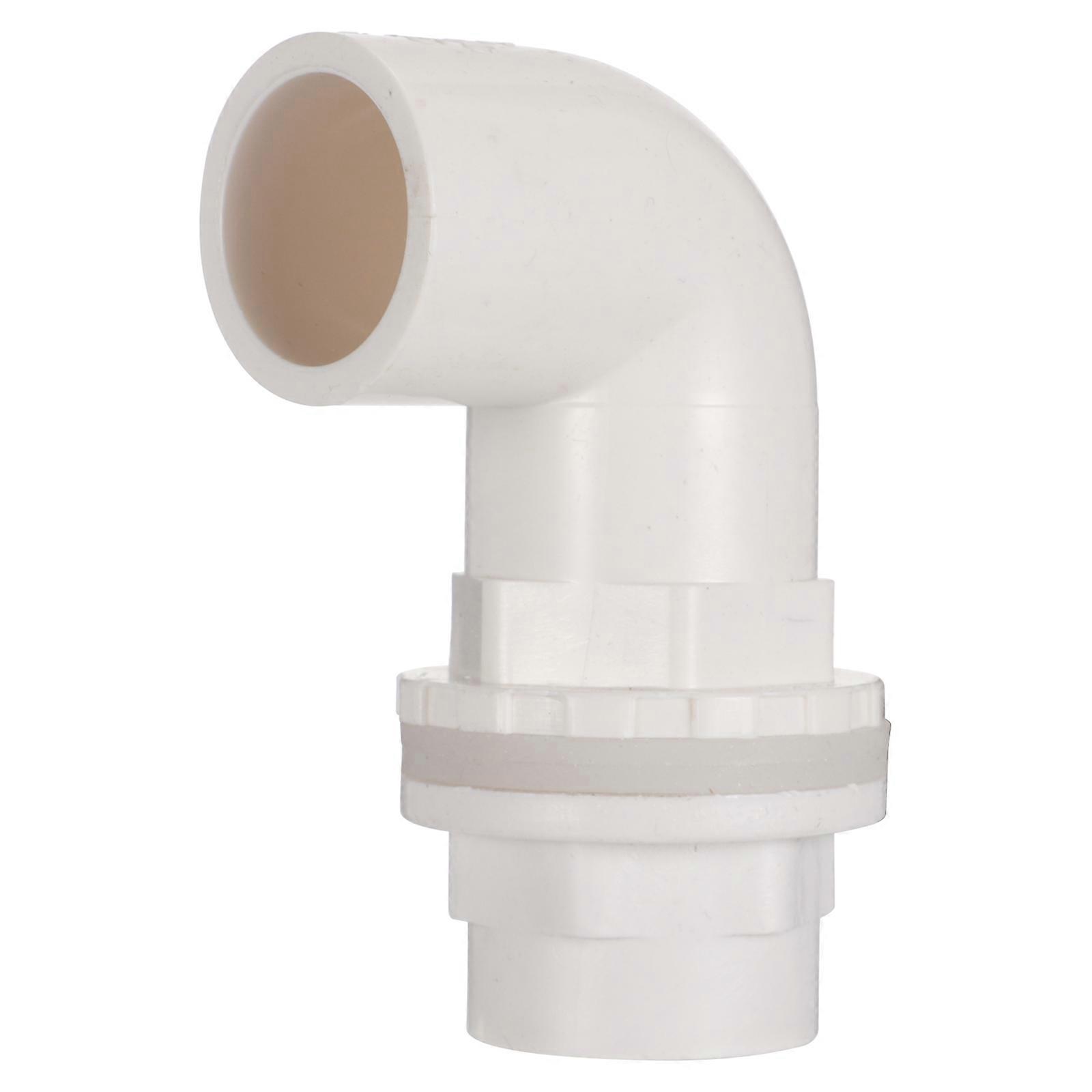 Elbow Hose Connector PVC Aquarium Fittings 90 Degree Tube For Professional Aquarists Sealing 5x5x10CM 4Pcs