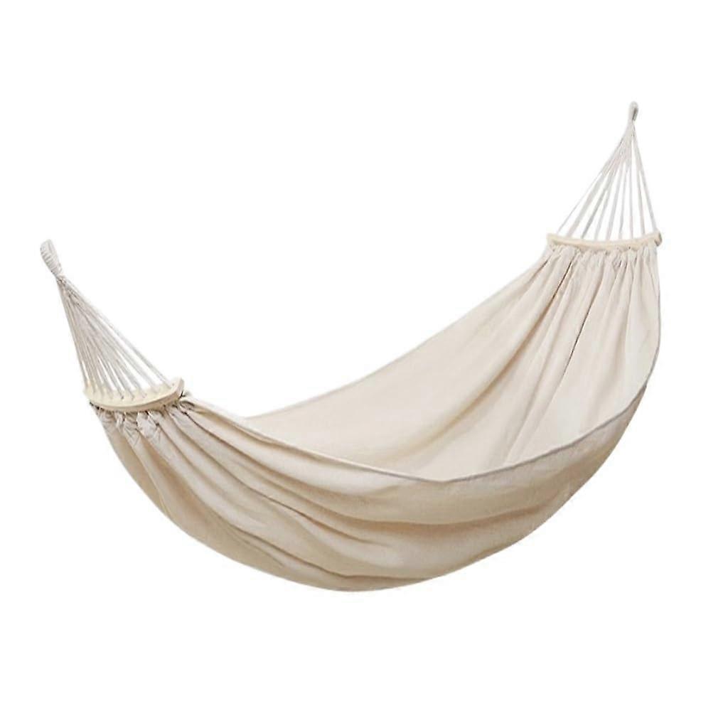 Hammock Canvas Outdoor Swing Camping Anti-Rollover Hanging Chair White 7 x 7 x 13 cm