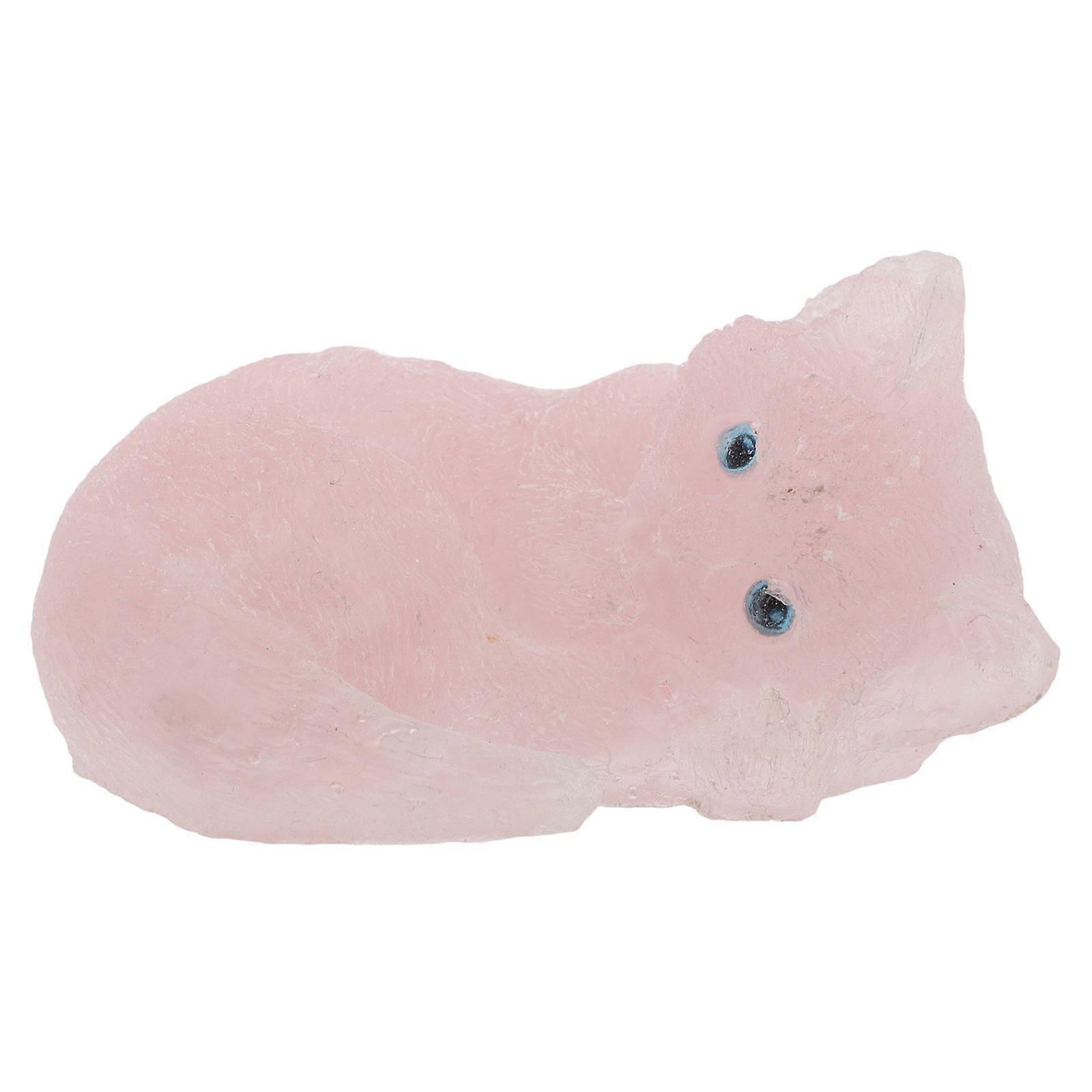 Cat Crystal Kitten Ornament Home Decoration Crystal Epoxy Style Cat Lovers 1Set