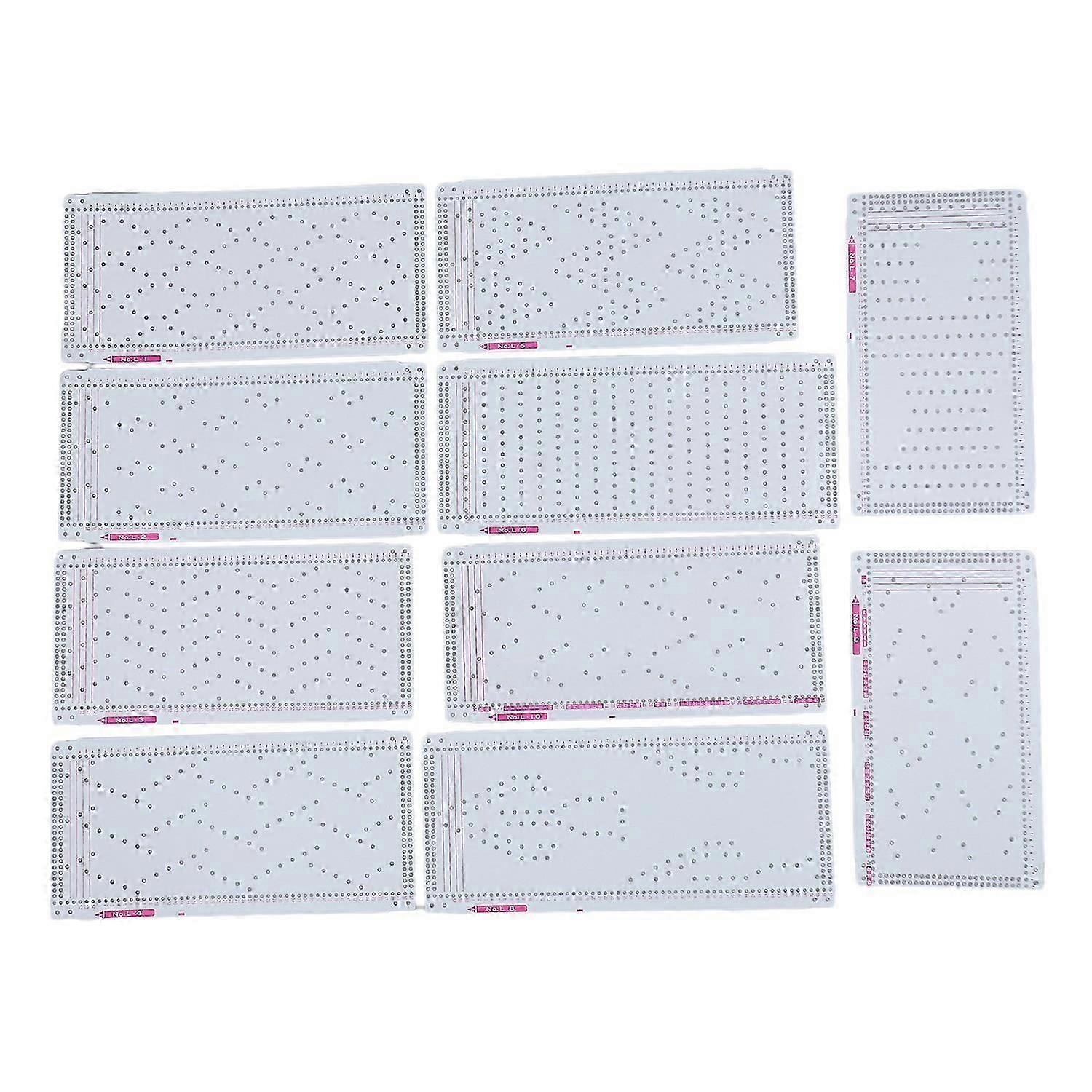 10pcs Knitting Machine Punch Card for Silver Reed Knitting Machine Multifunctional Professional Plas
