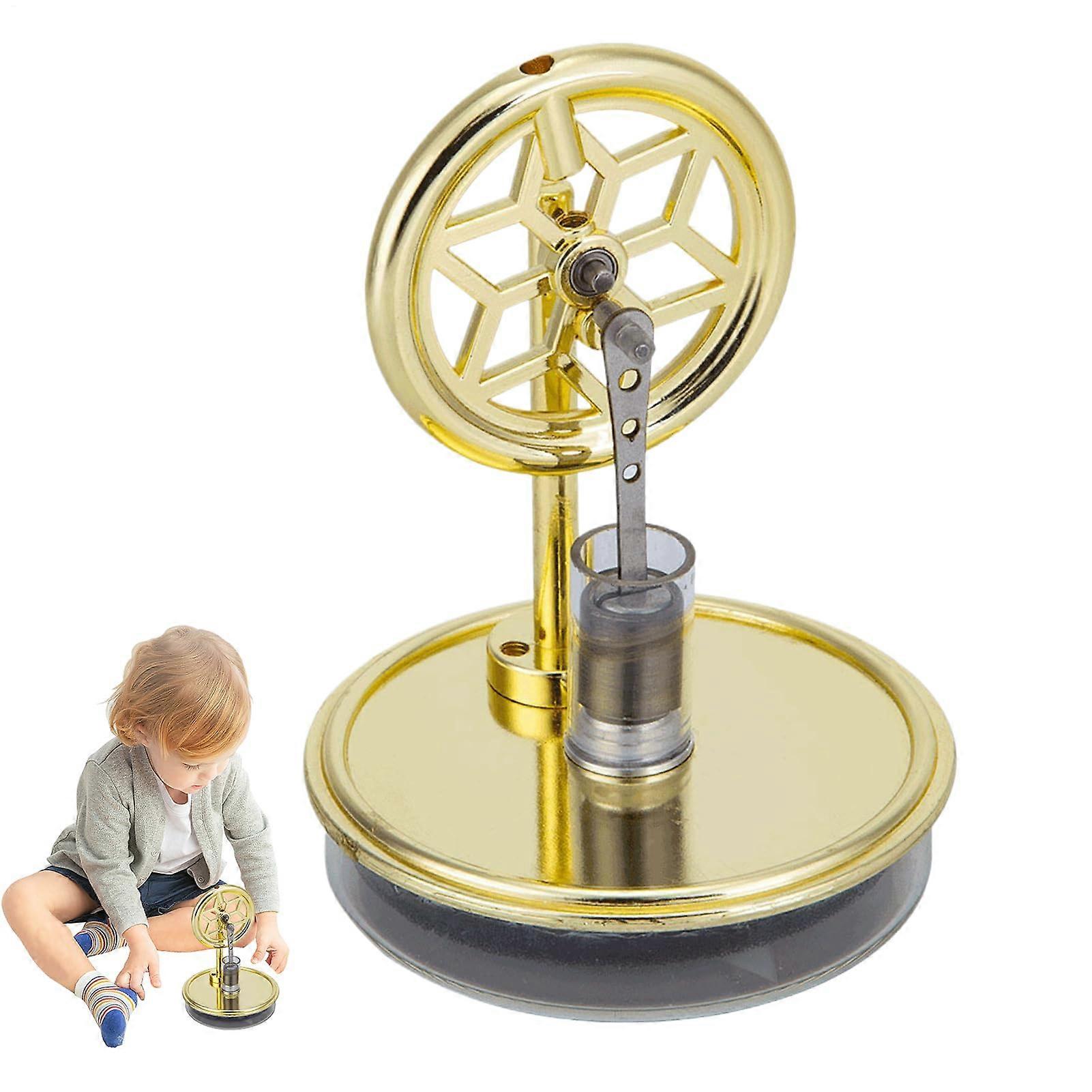 Lowtemperature Stirling Engine Power Generator Model for Scientific Training, DIY Physics Kit