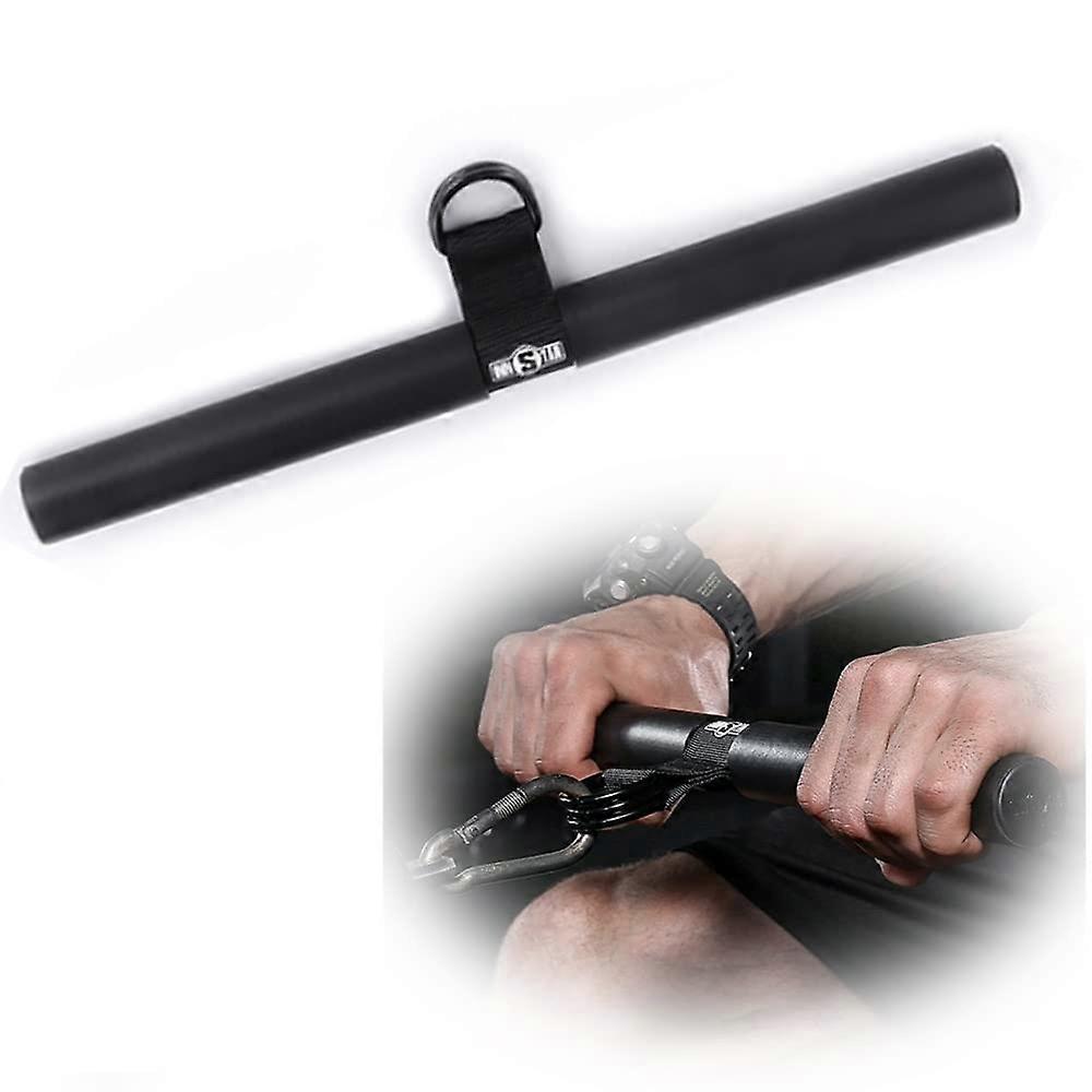 Lat Pull Bar Rotatable Straight Bar Strength-Training - Triceps Cable Pull Rod With Rubber Hand Grips, Power Station