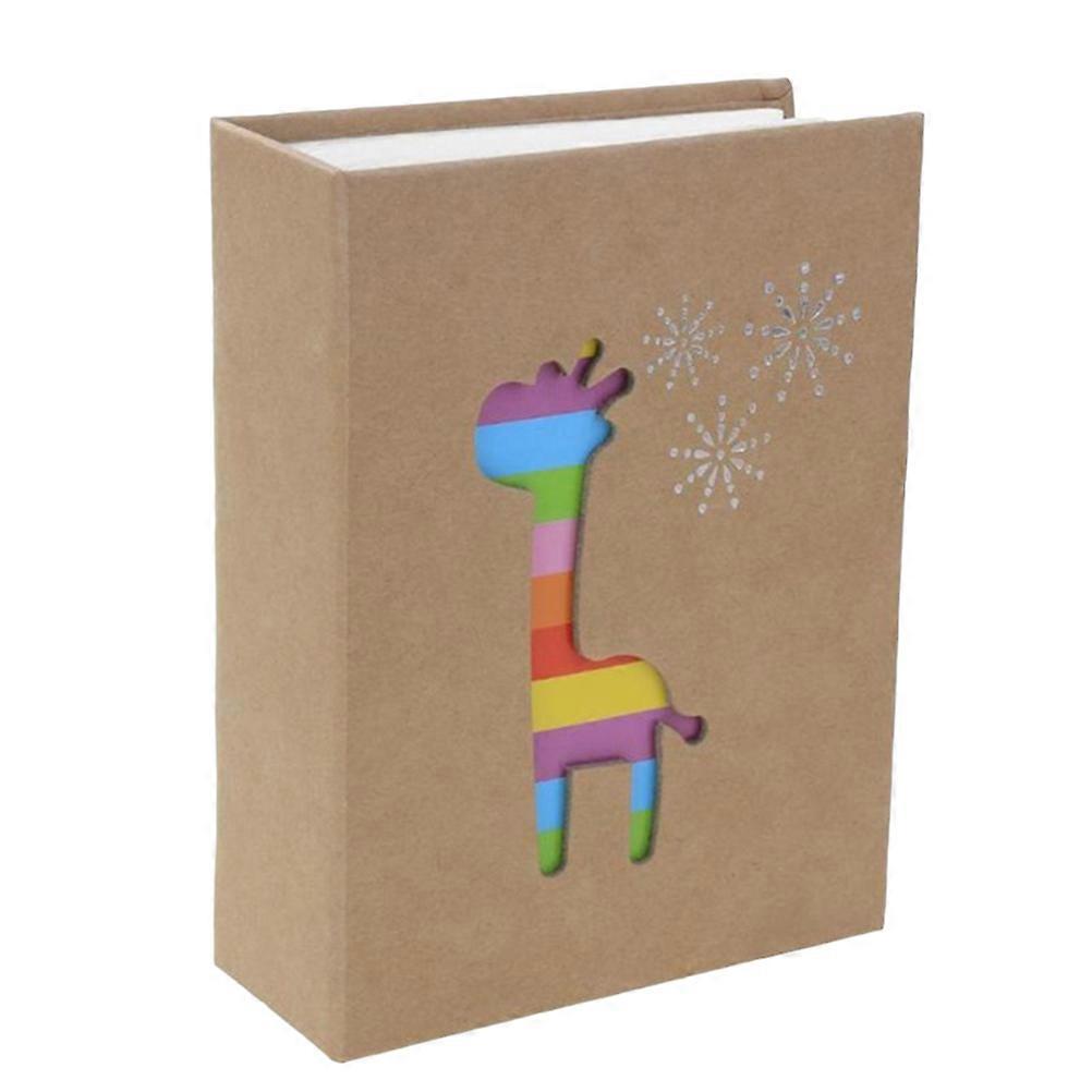 Baby’s First Family Album With Hollowing Design For Parents To In Light Brown Rectangular Shape 1Pack