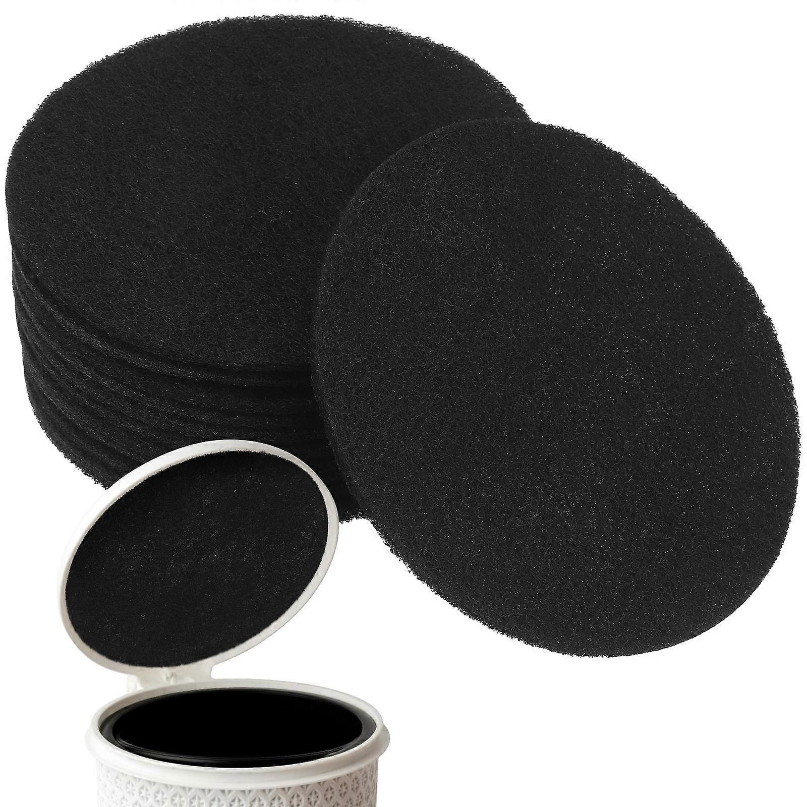 Compost Bin Charcoal Filters Trash Can Deodorizer Public Places Round Shape Cotton Material 12Pcs