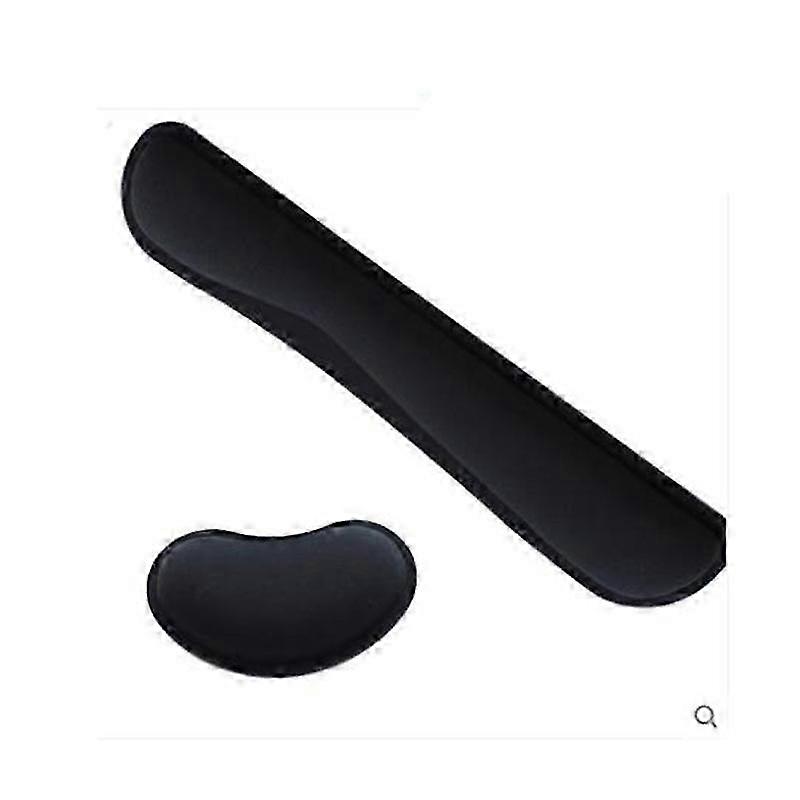 Memory Foam Wrist Mouse Pad Slow Rebound Hand Rest Pad Keyboard Pad Protector Silk Print Wrist Guard Set: keyboard wrist rest + mouse wrist rest