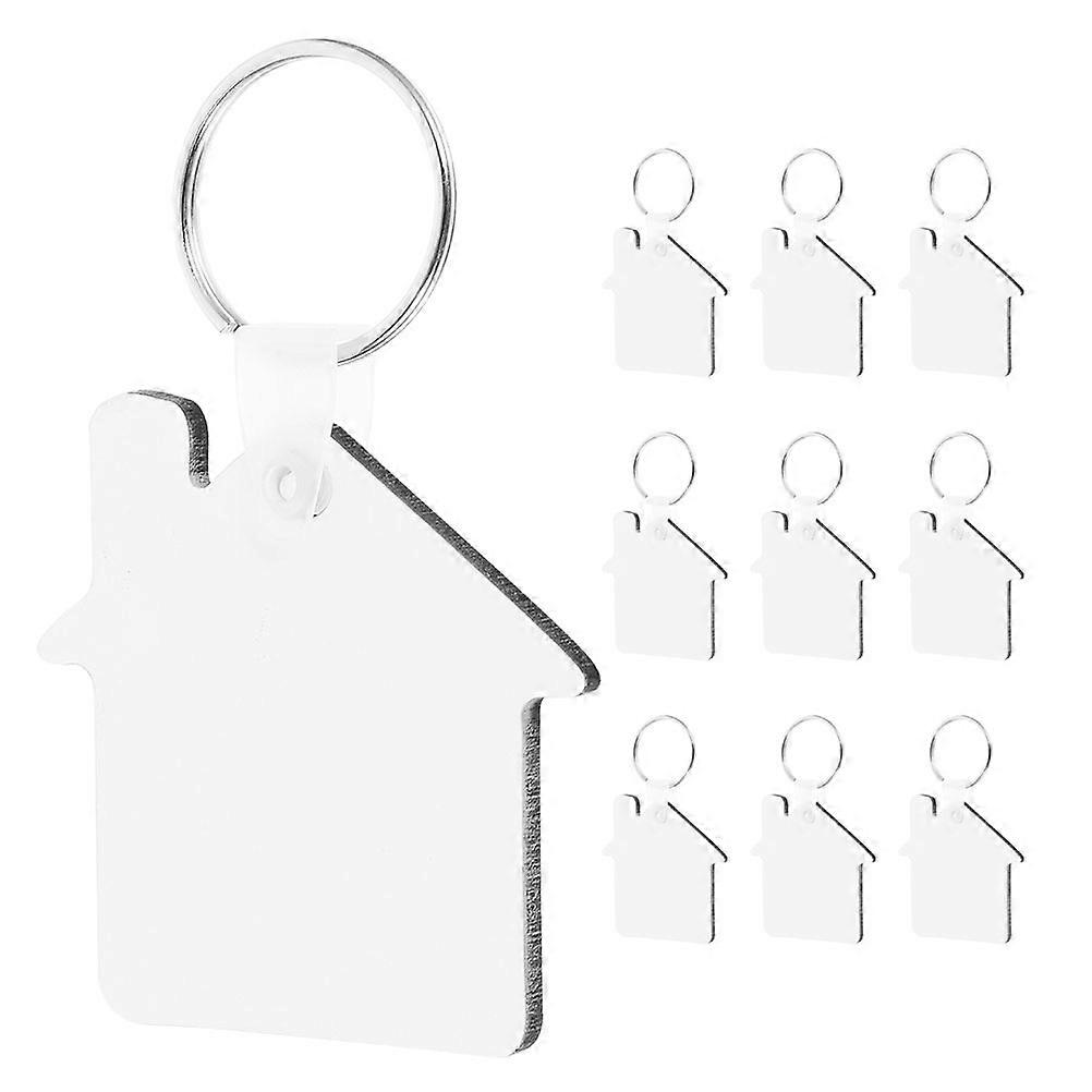 Heat Transfer Key Chain Sublimation Blanks for DIY Craft Making