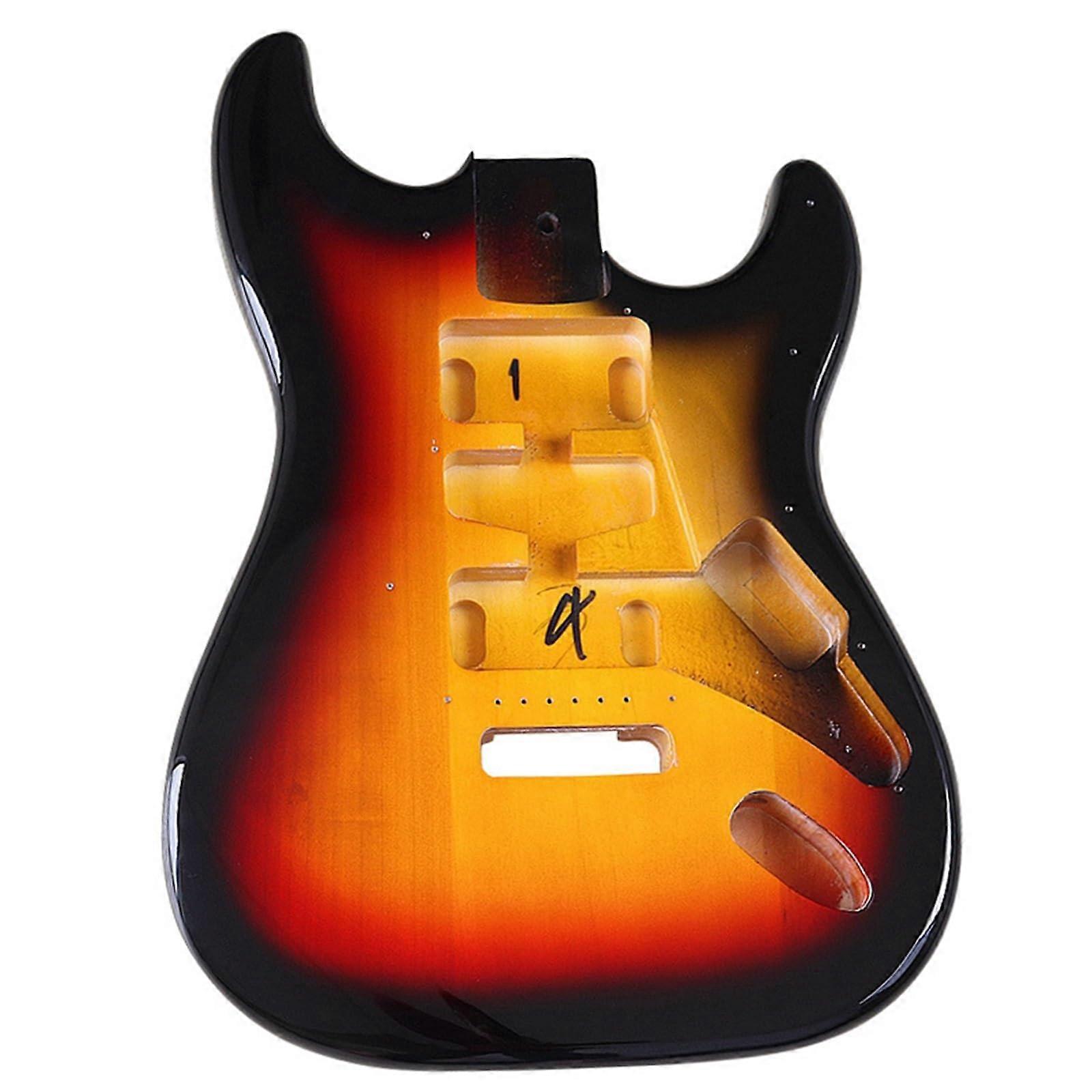 DIY Guitar Kit Sunset Color Bright Single Rocker Guitar Body for Customization, Instrument Modifications, and Accessories