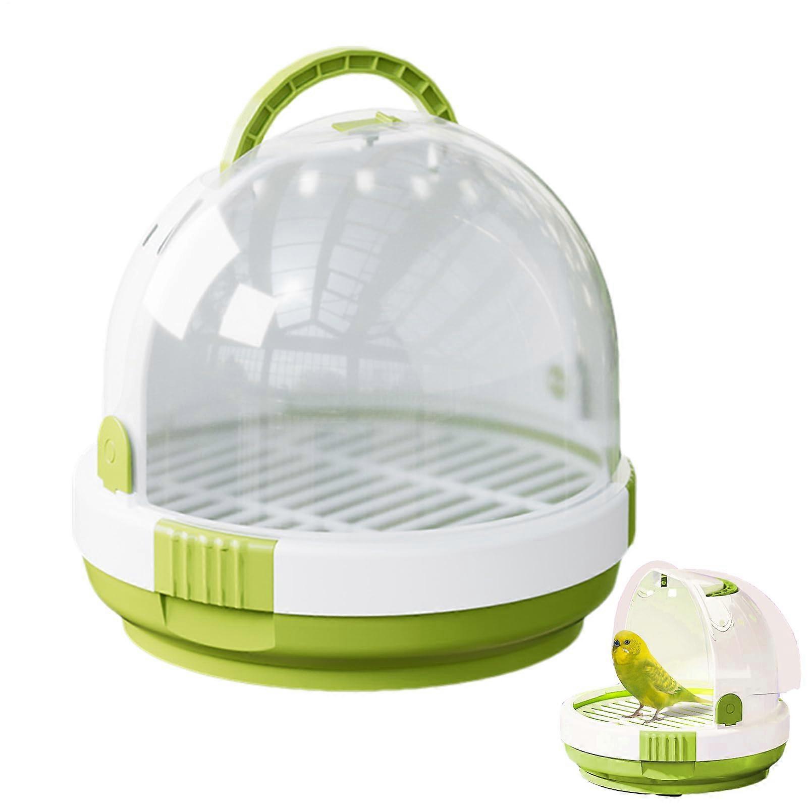 Bird transport bag, transparent, breathable, portable, for cockatiel carrier, secure stand, aviary box for parakeets, cage for a green one.