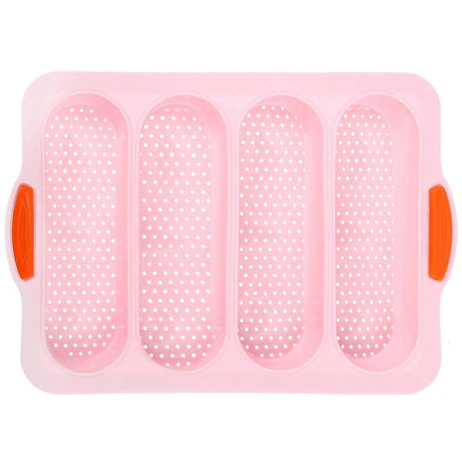 Baguette Baking Tool Silicone Bread Mould Restaurant Application Professional Design 34x23.8cm Moisture Drainage 1Pcs