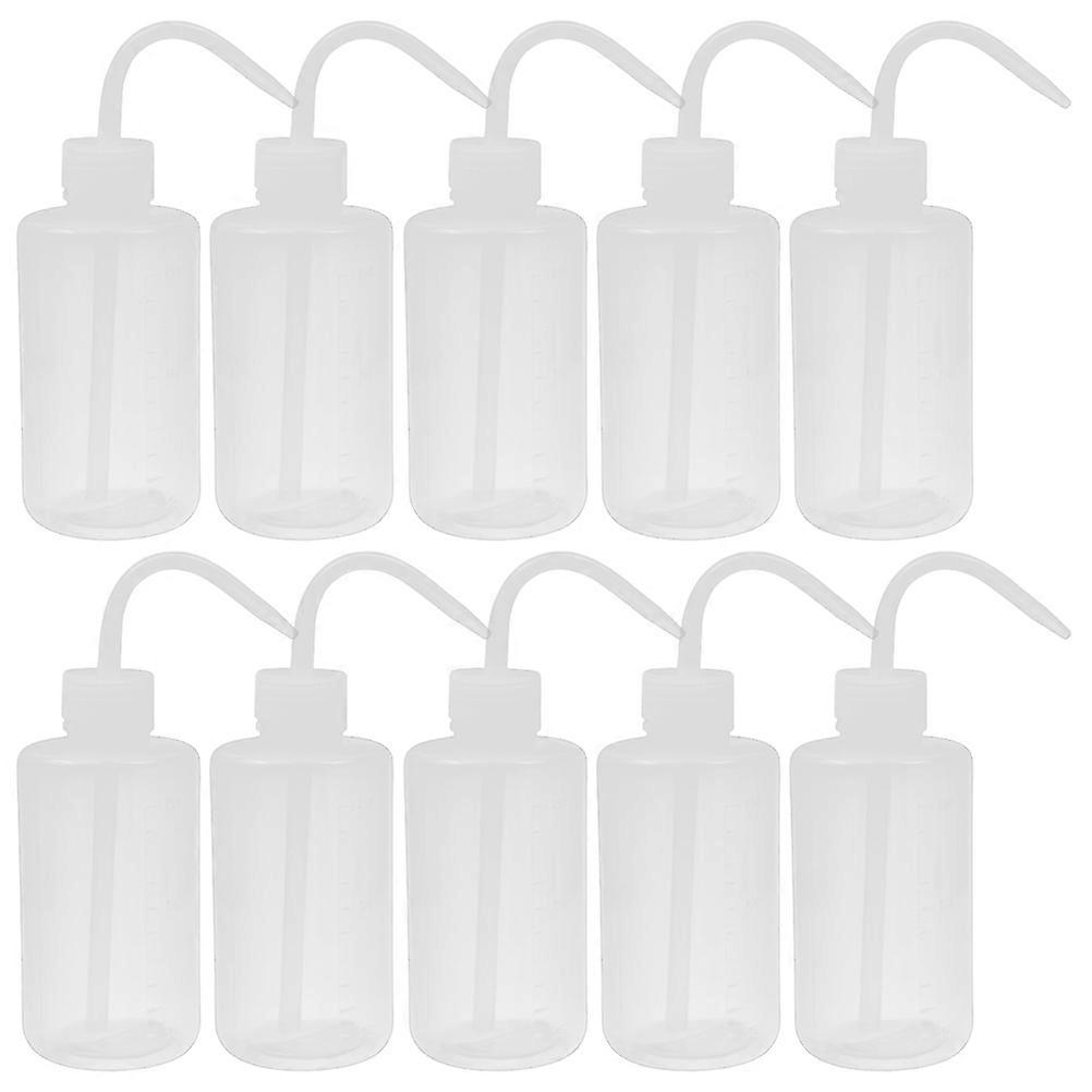Squeeze Watering Bottle with Narrow Tip Transparent Garden Water Dripper for Indoor & Outdoor Plants (10pcs)