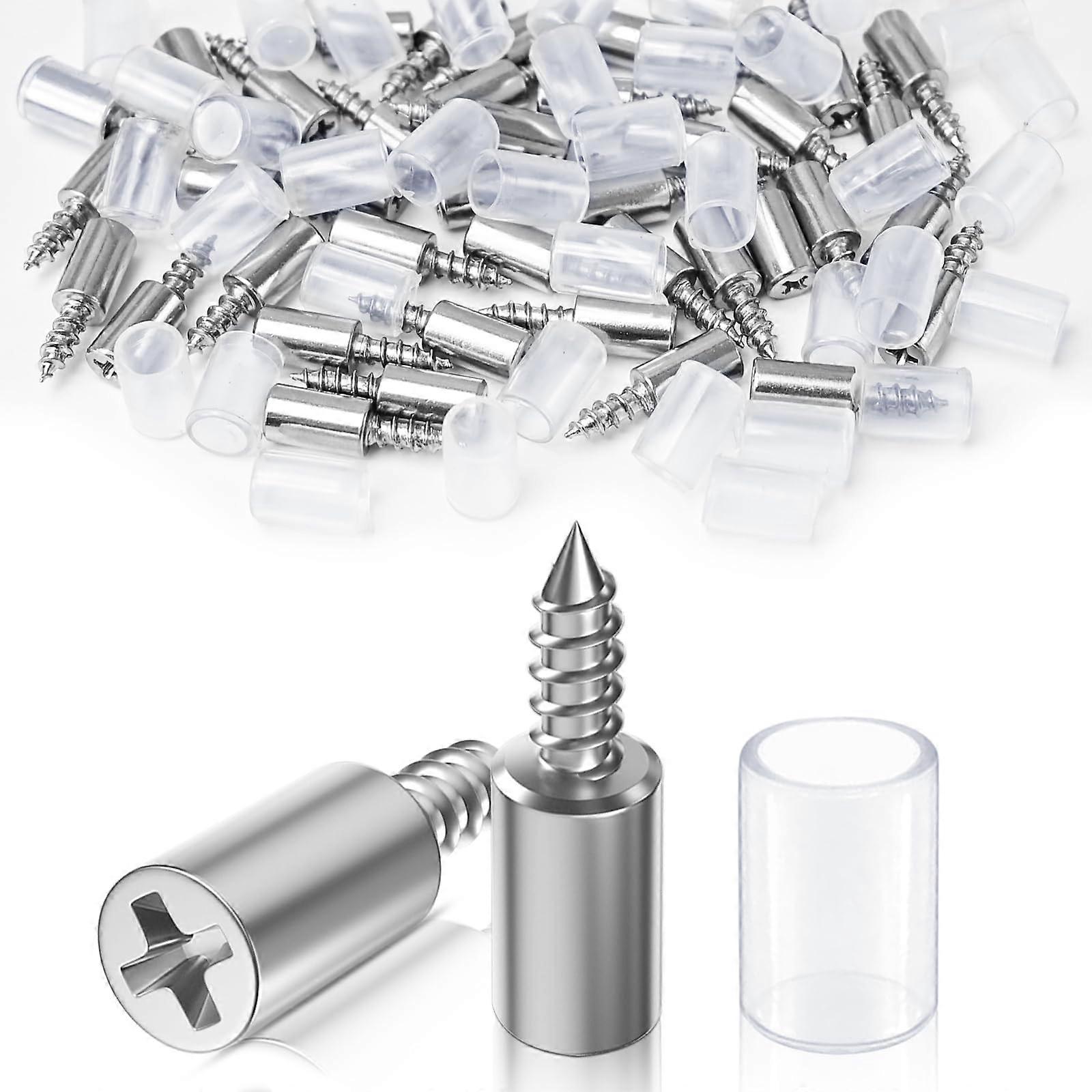 Shelf Brackets, Pack of 20 with Rubber Protection, Cabinet Floor Holder