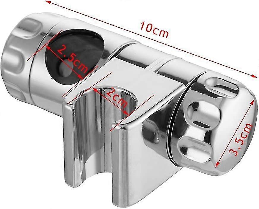 25mm دش رئيس حامل الحمام كروم المنزلق المحمولة دش رئيس قوس السحابات لتناسب 25mm الناهض السكك الحديدية (1)