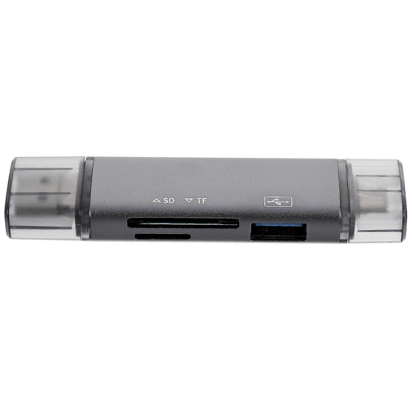 Memory Card Reader Usb Portable Card Slot Reader For Computers Travel Compact Design Data Transfer 1Pcs